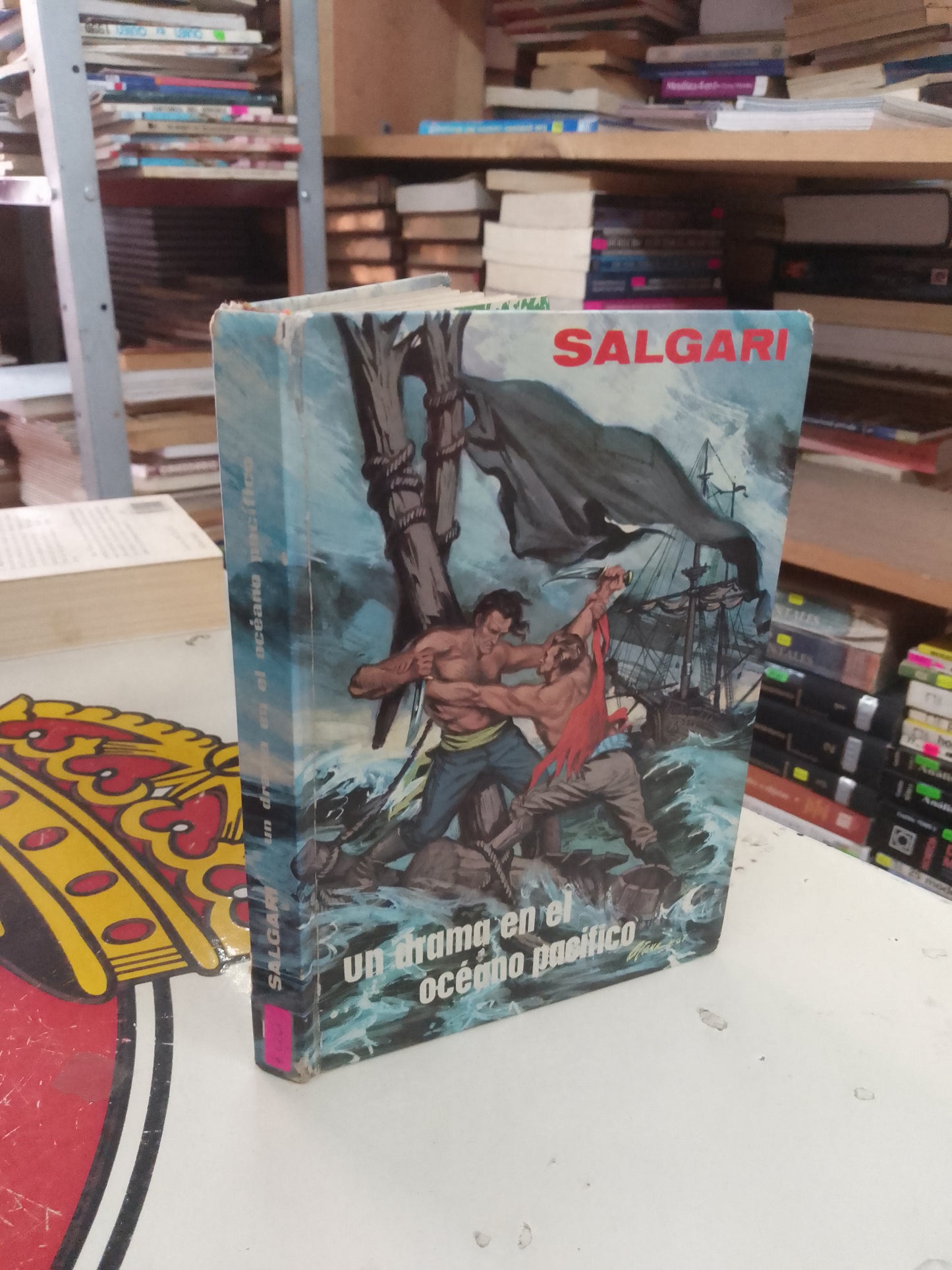 UN DRAMA EN EL OCÉANO PACÍFICO POR SALGARI USADO NOVELA LITERARIO 207