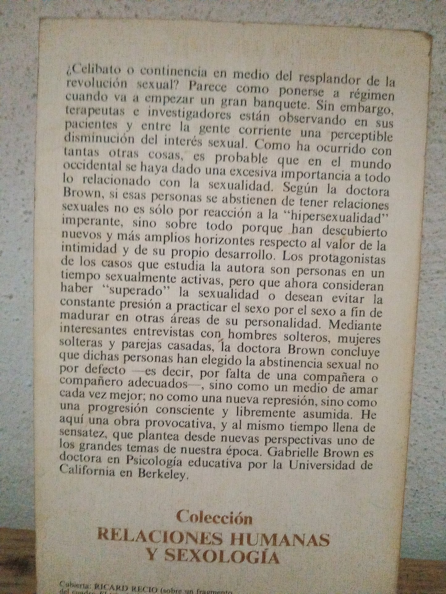 EL NUEVO CELIBATO GABRIELLE BROWN USADO PSICOLOGÍA LITERARIO 305