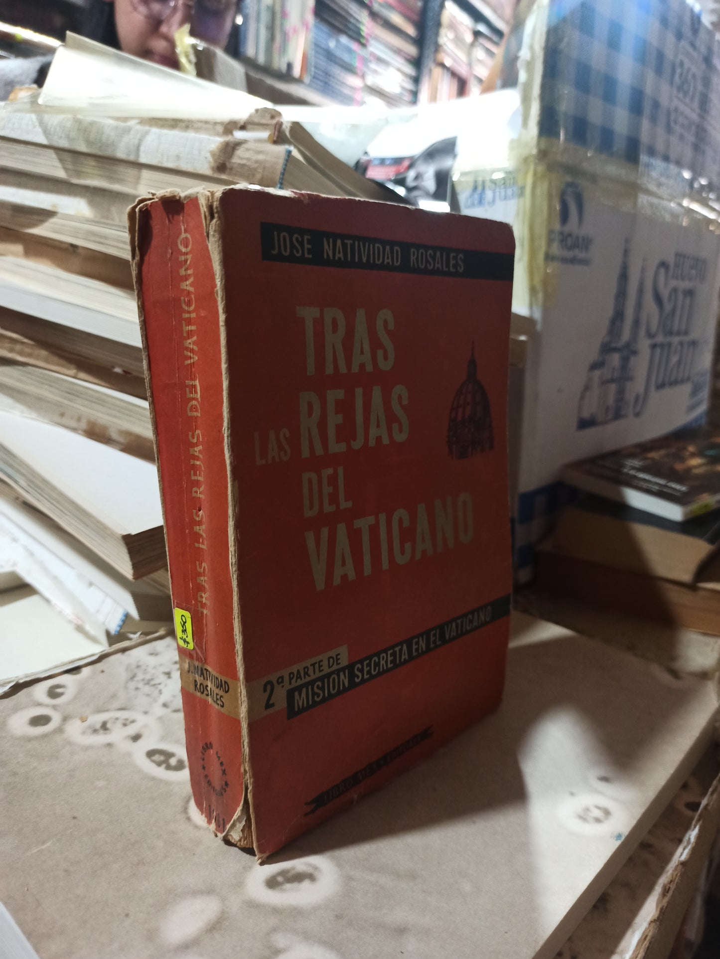 TRAS LAS REJAS DEL VATICANO POR JOSE NATIVIDAD ROSALES USADO ANTIGUOS ALDAMA