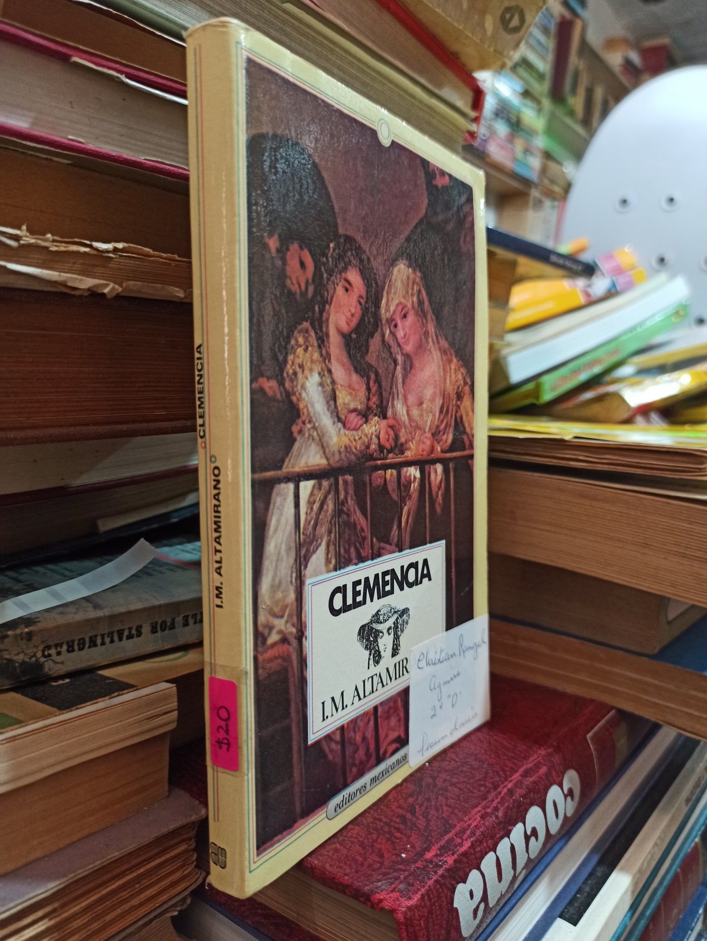 CLEMENCIA POR I. M. ALTAMIRANO USADO NOVELAS ALDAMA