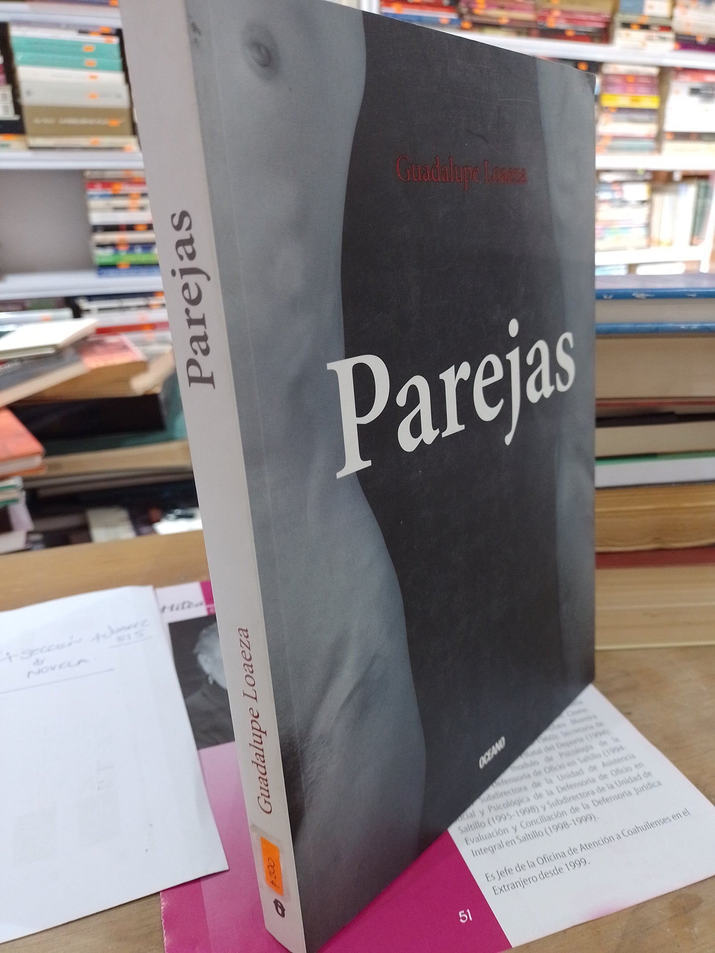 PAREJAS POR GUADALUPE LOAEZA USADO NOVELA JUAREZ 515