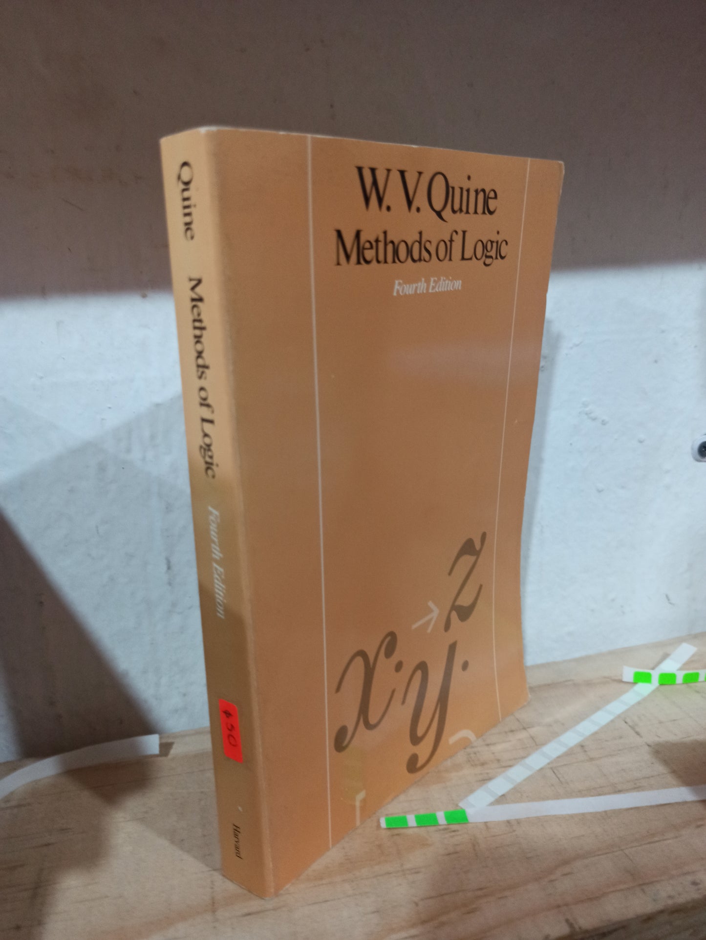 METHODS OF LOGIC FOURTH EDITION POR W. V. QUINE USADO IDIOMAS ALDAMA