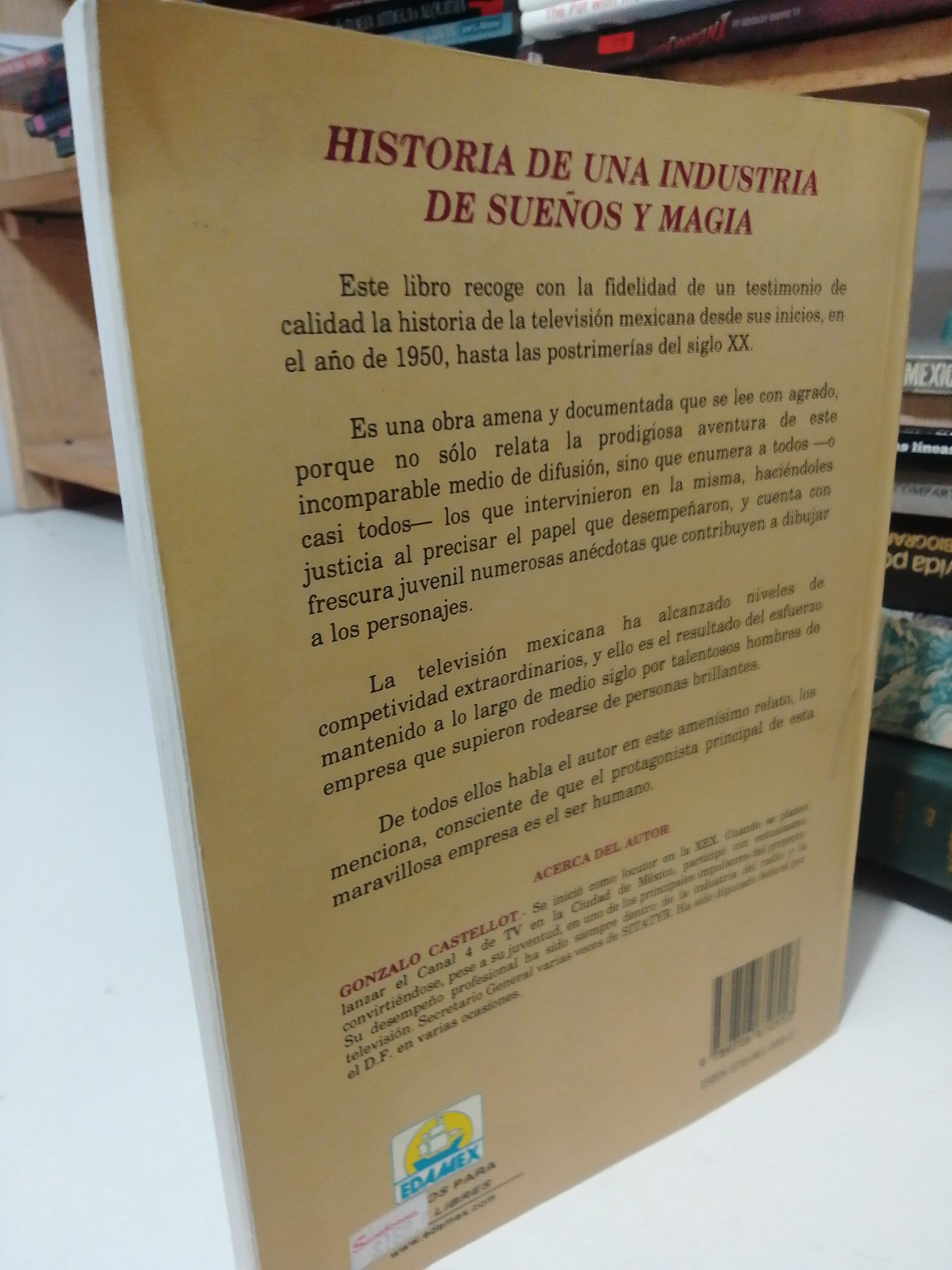 LA TELEVISION EN MEXICO 1950-2000 POR GONZALO CASTELLOT USADO HISTORIA JUAREZ