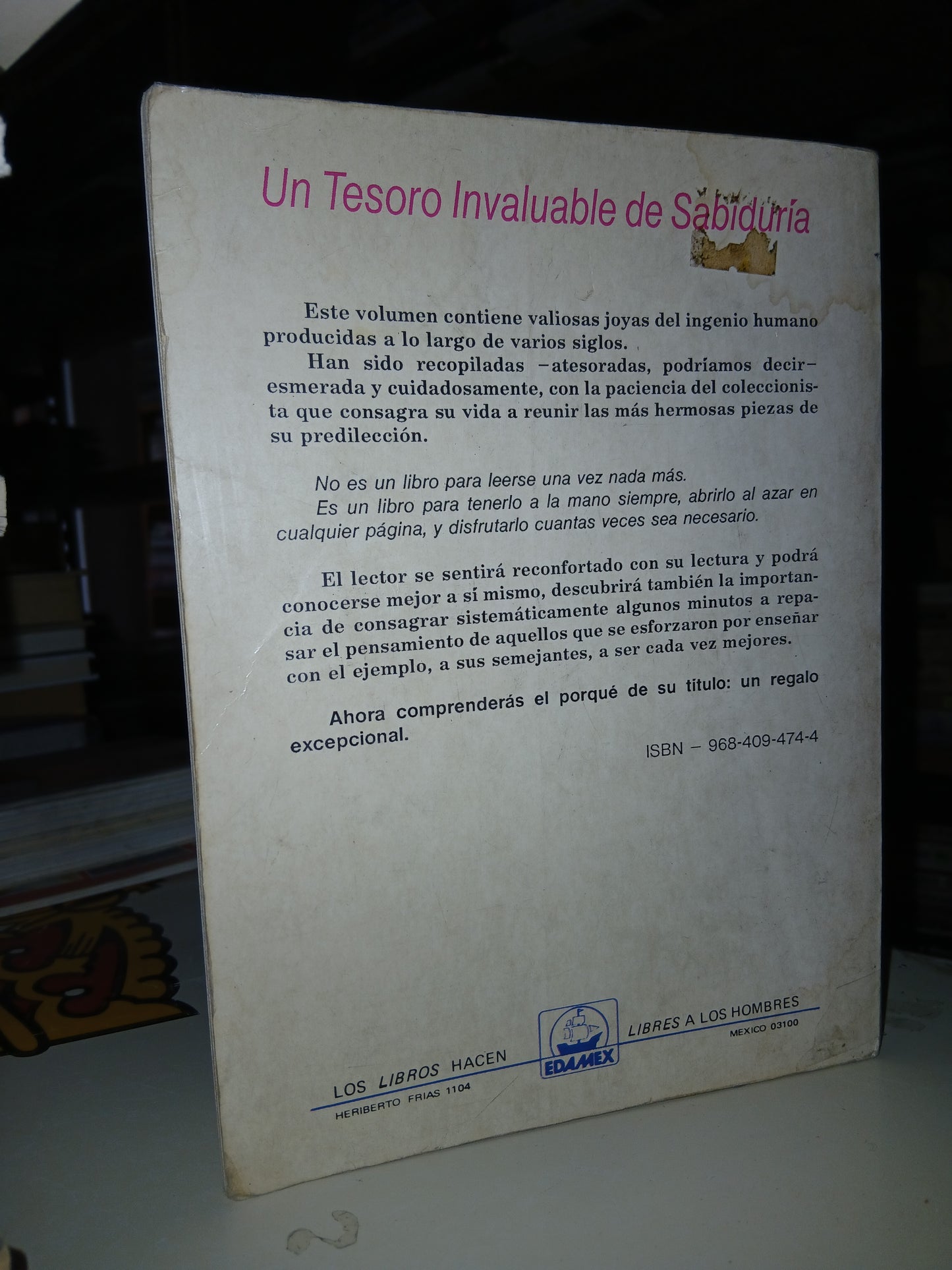 UN REGALO EXCEPCIONAL USADO SUPERACIÓN PERSONAL LITERARIO 207