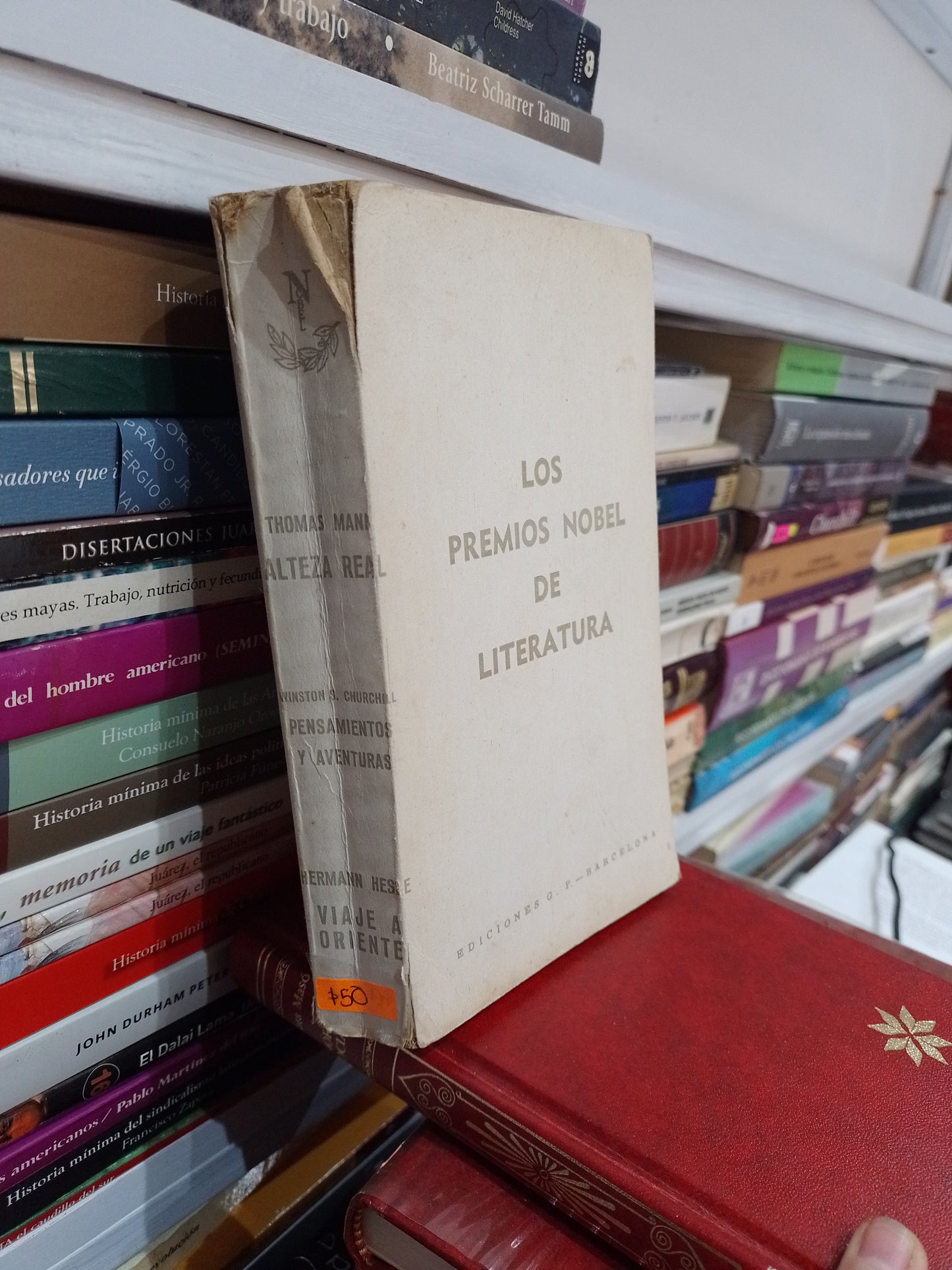 LOS PREMIOS NOBEL DE LITERATURA POR THOMAS MANN USADO NOVELA JUAREZ 515