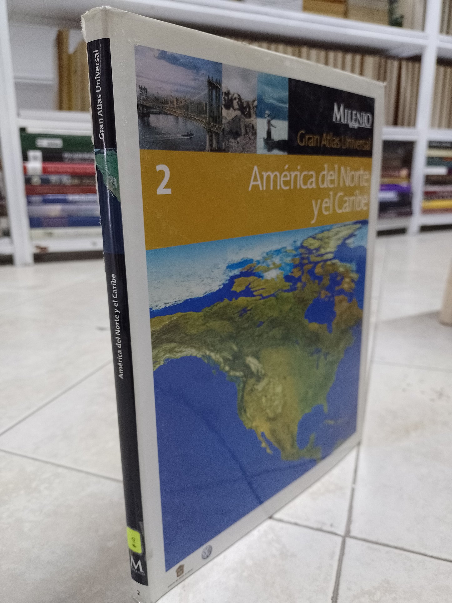 AMERICA DEL NORTE Y EL CARIBE 2 POR GRAN ATLAS UNIVERSAL USADO GEOGRAFIA JUAREZ 515