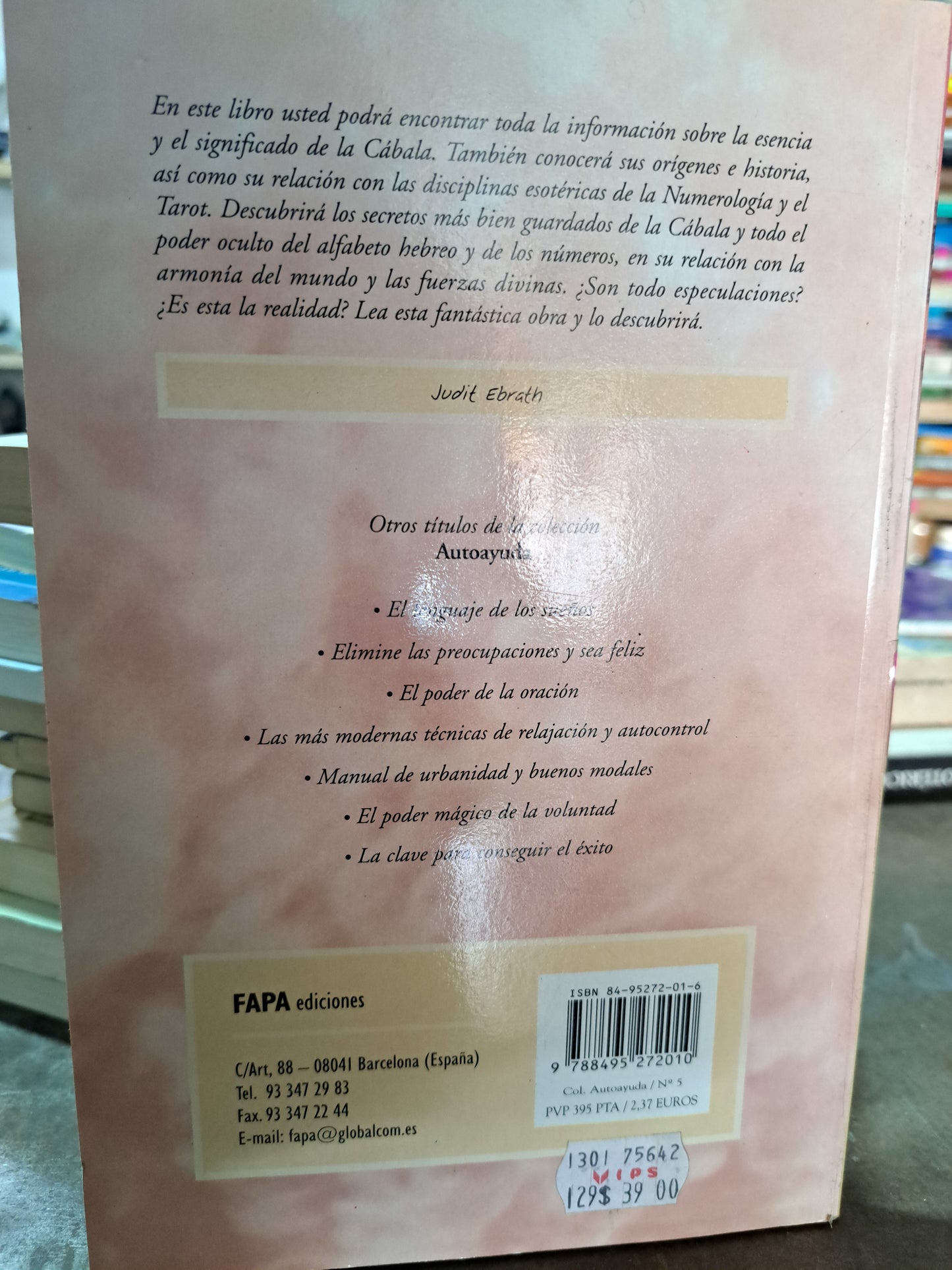 LA CÁBALA JUDIT EBRATH USADO ESOTERISMO ALDAMA