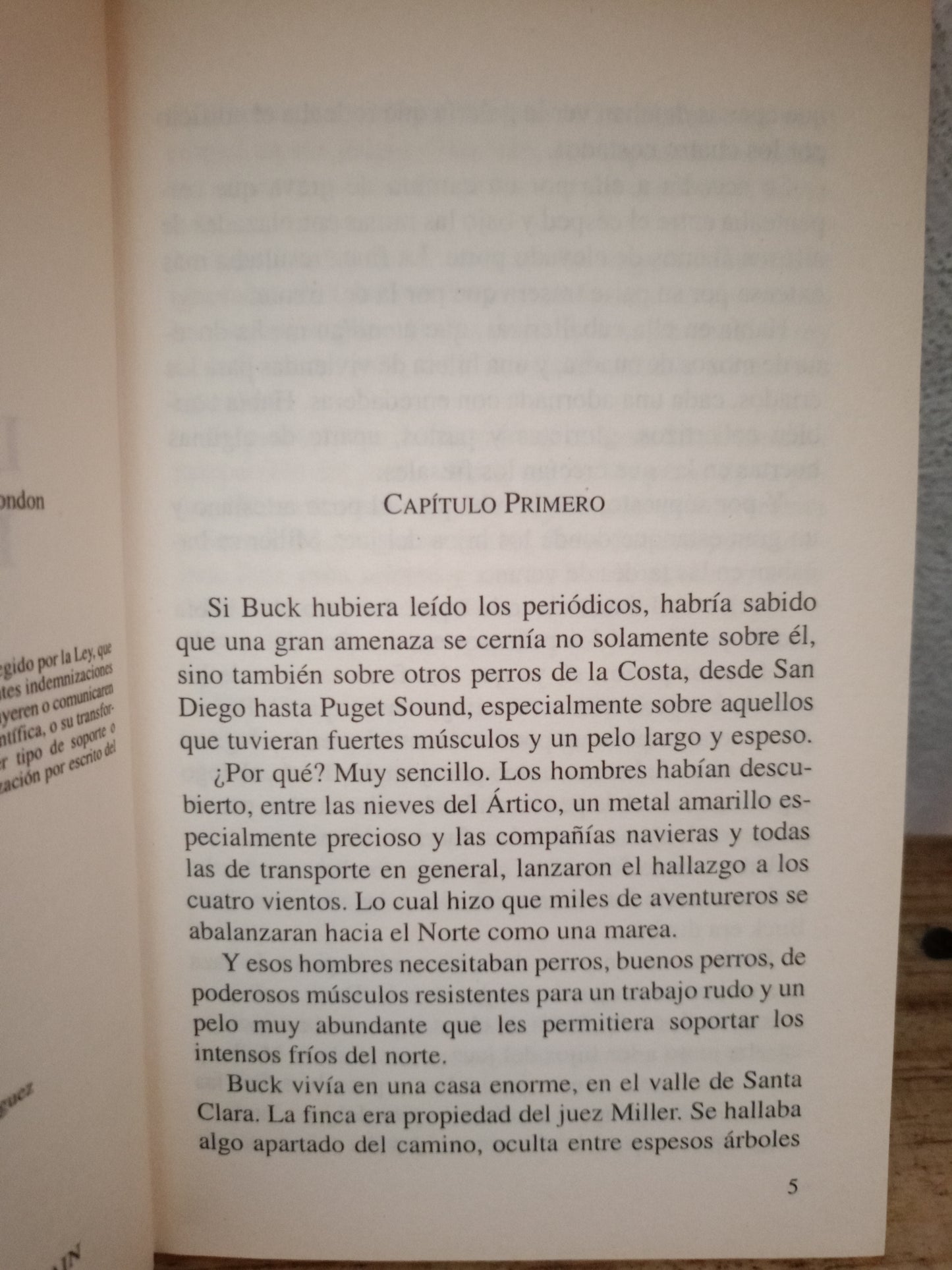 LA LLAMADA DE LA SELVA POR JACK LONDON USADO NOVELA LITERARIO 305