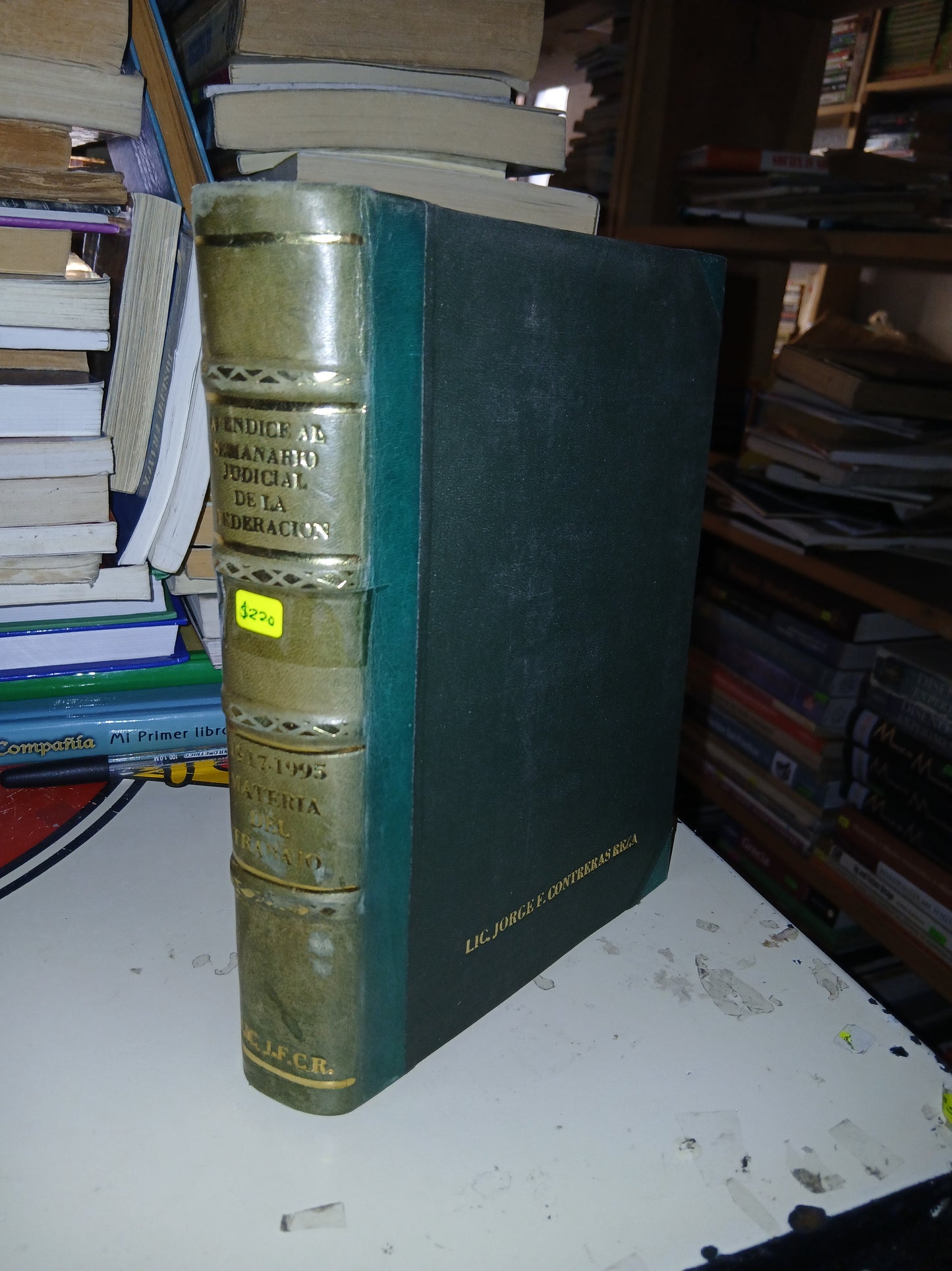 APÉNDICE AL SEMANARIO JUDICIAL DE LA FEDERACIÓN 1917-1995 (TOMO V) MATERIA DEL TRABAJO USADO DERECHO LITERARIO 207