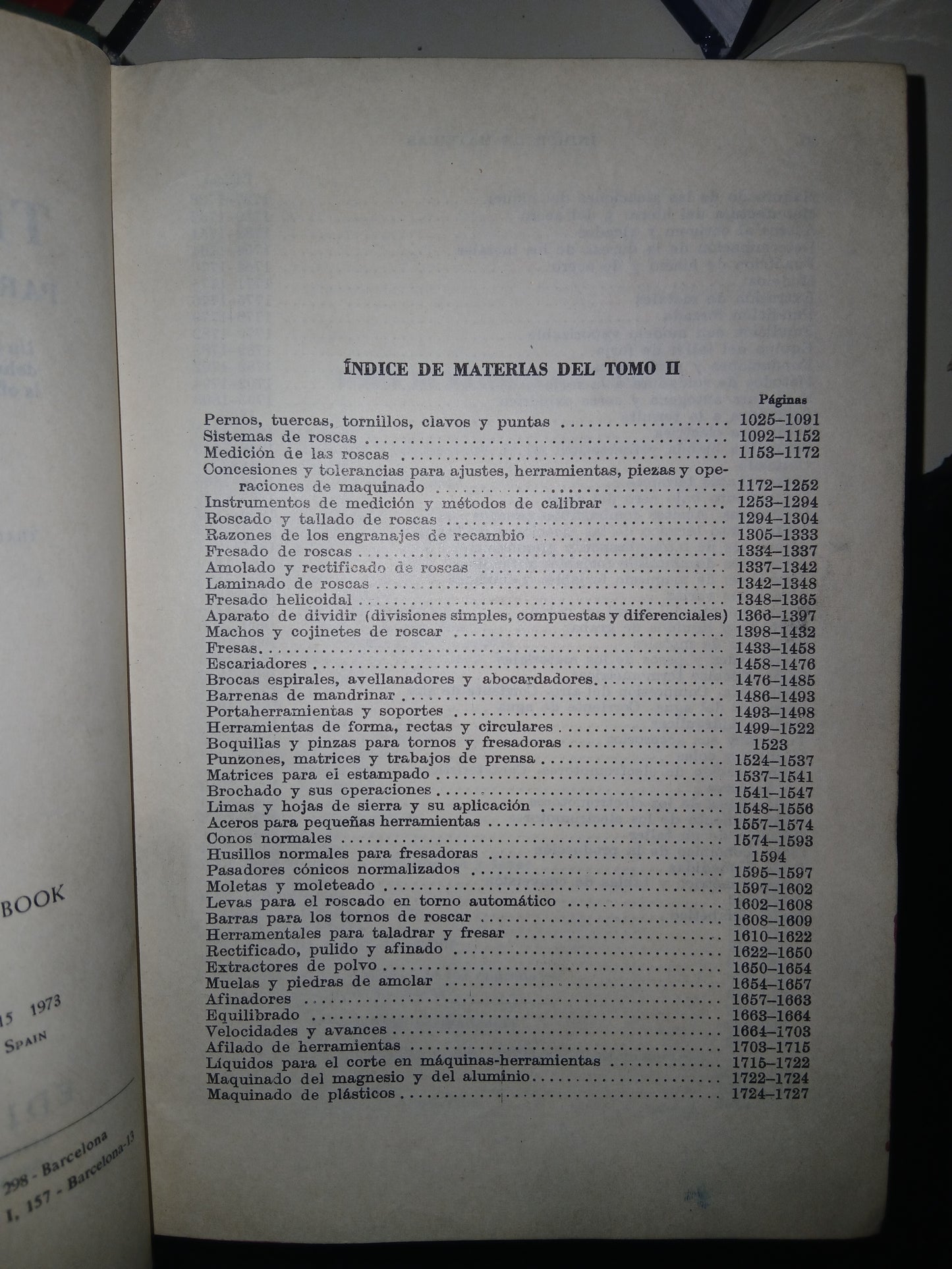 MANUAL UNIVERSAL DE LA TÉCNICA MECÁNICA II POR ERIK OBERG Y F.D. JONES USADO ELECTRÓNICA LITERARIO 207