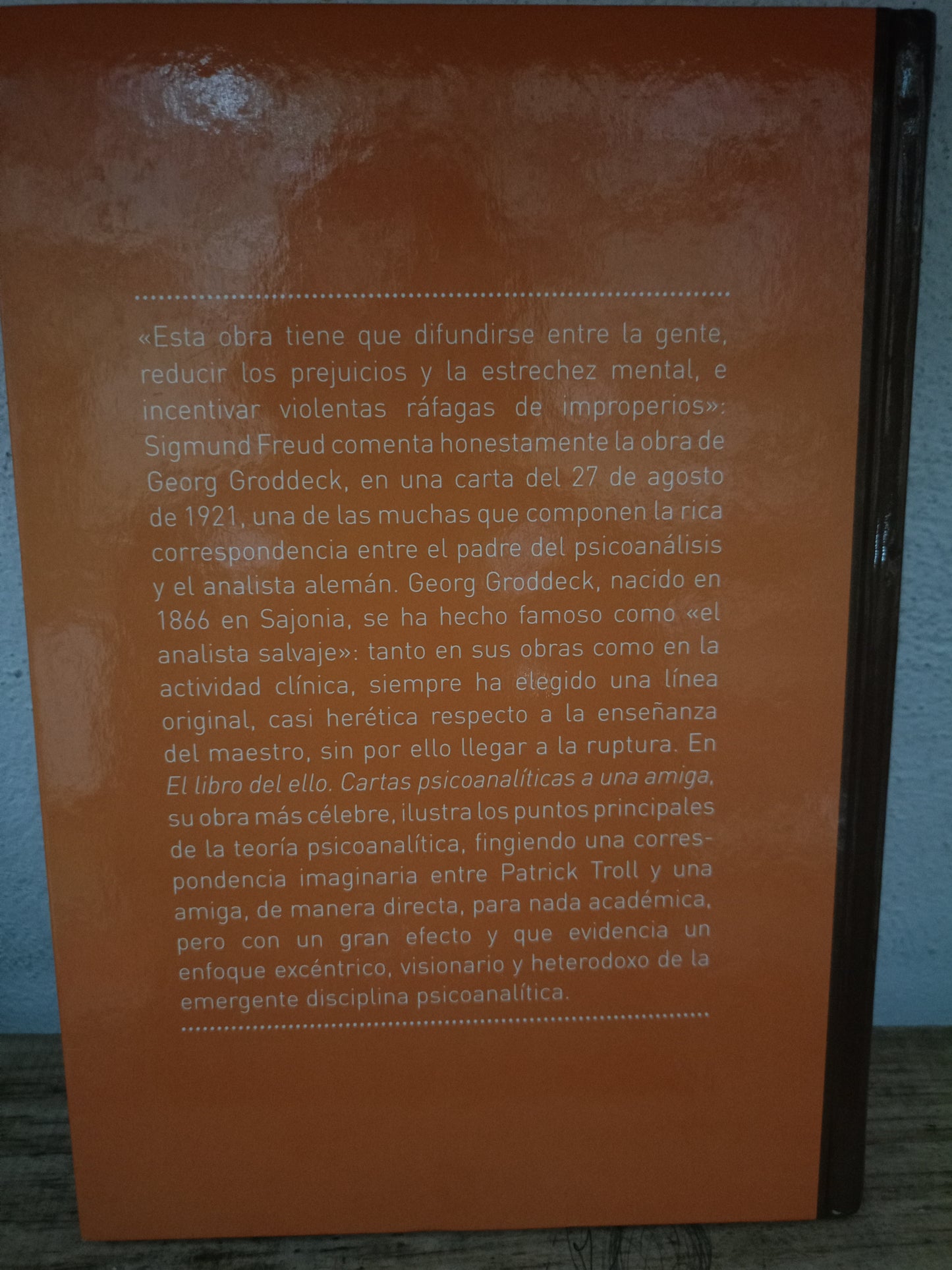 LA FANTASÍA Y LA FUERZA DEL ELLO POR GEORG GRODDECK USADO PSICOLOGÍA LITERARIO 305