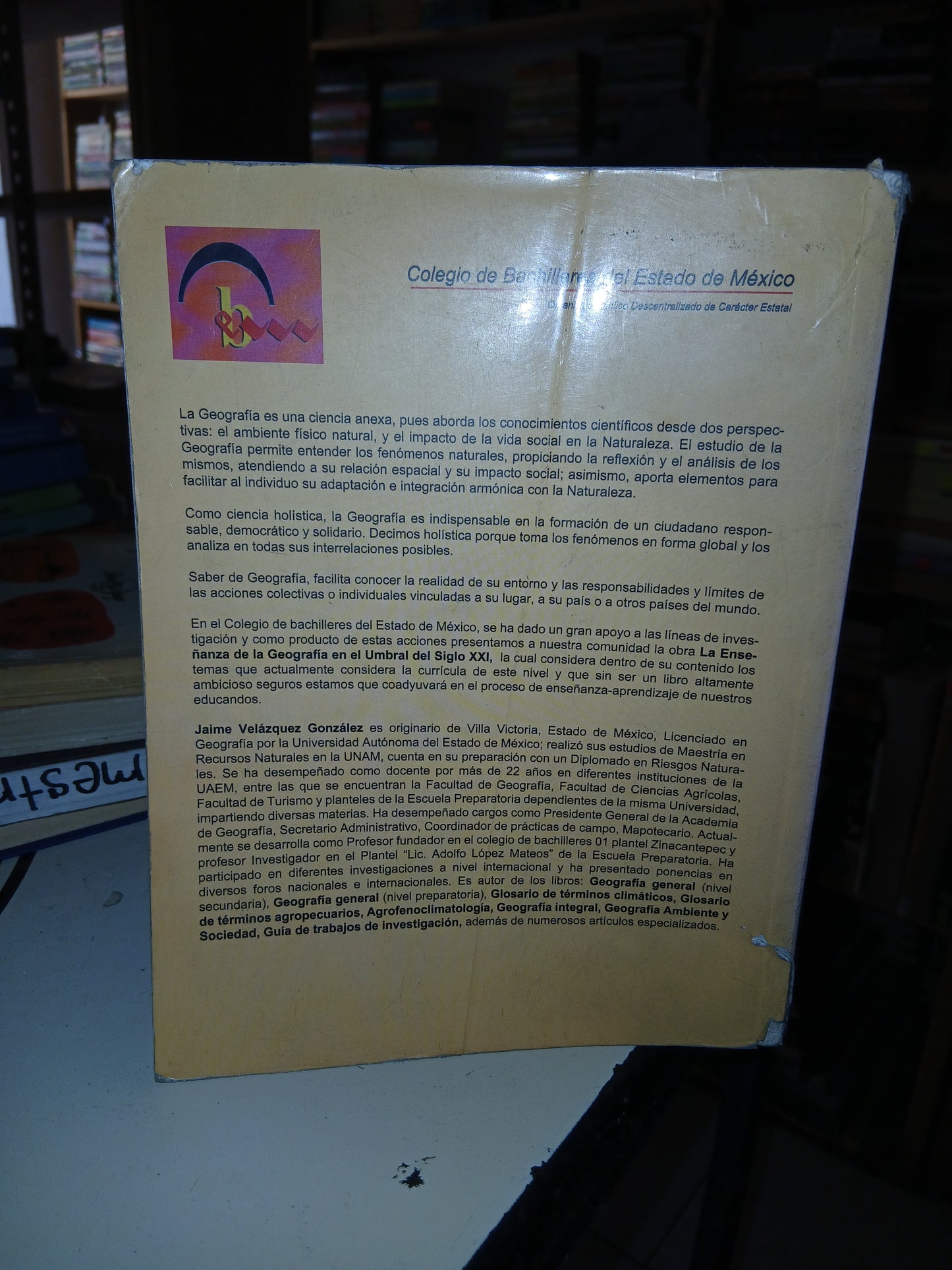 LA ENSEÑANZA DE LA GEOGRAFÍA EN EL UMBRAL DEL SIGLO XXI GEOGRAFÍA PARA BACHILLERES POR JAIME VELÁZQUEZ GONZÁLEZ USADO GEOGRAFÍA LITERARIO 207
