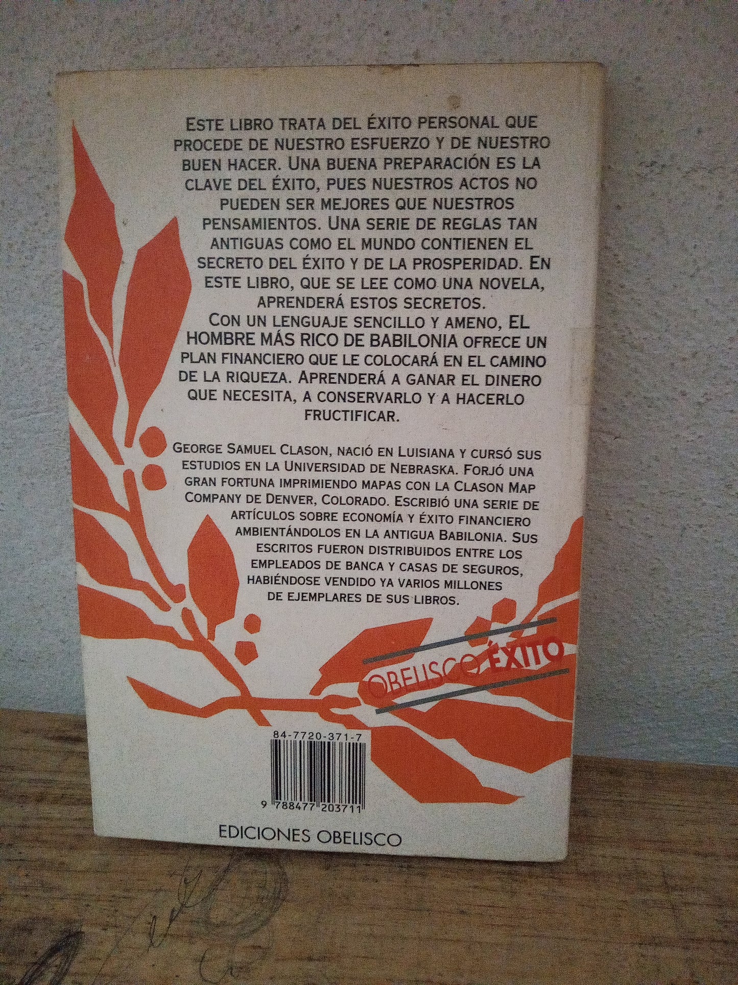 EL HOMBRE MAS RICO DE BABILONIA GEORGES S. CLASON USADO S.PERSONAL LITERARIO 305