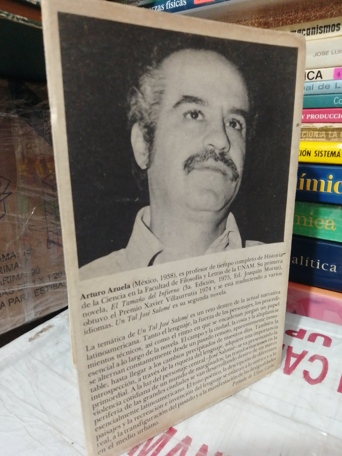 UN TAL JOSÉ SALOMÉ POR ARTURO AZUELA USADO NOVELA JUÁREZ