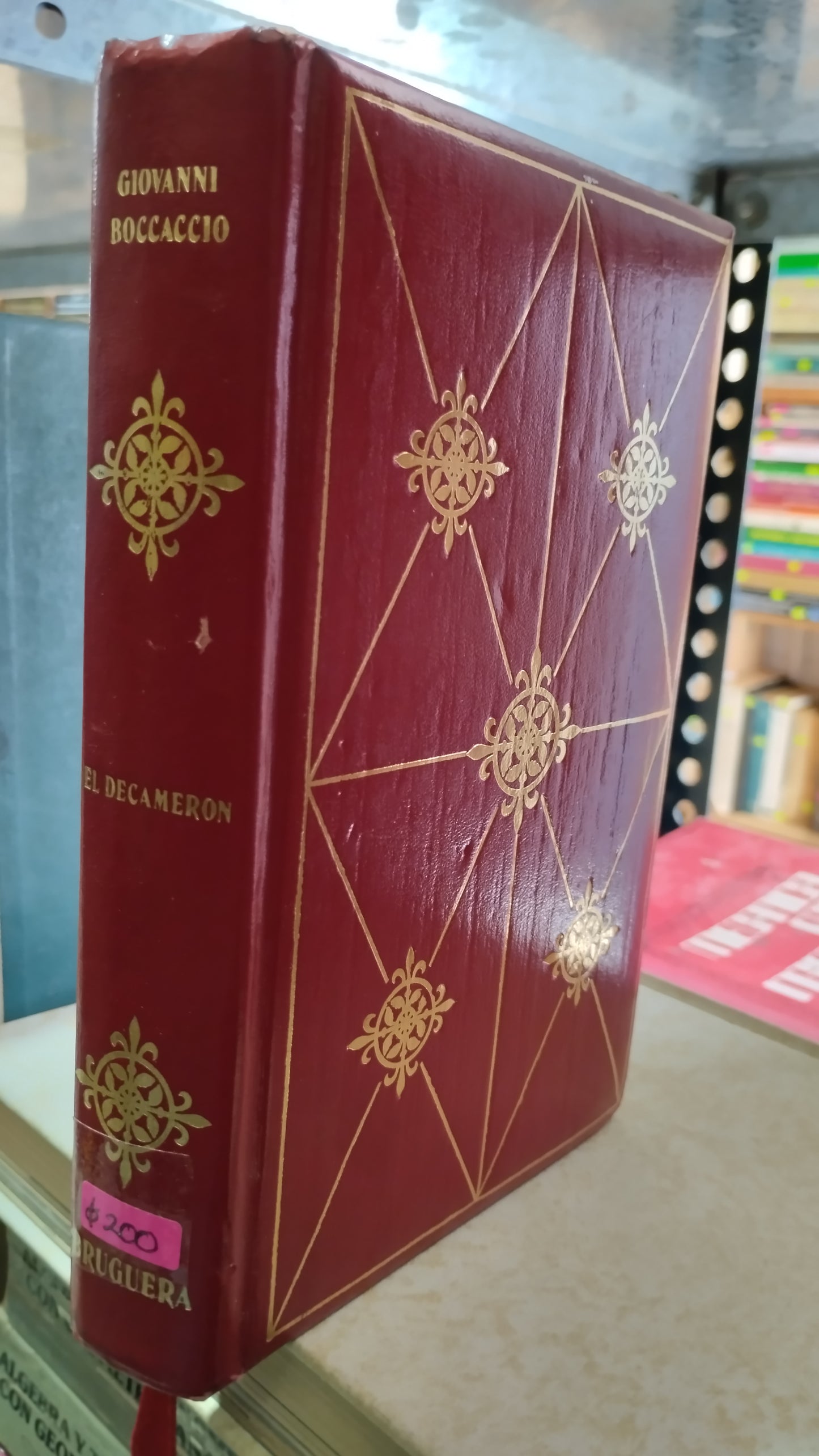 EL DECAMERON POR GIOVANNI BOCACCIO LIBRO USADO NOVELAS ALDAMA