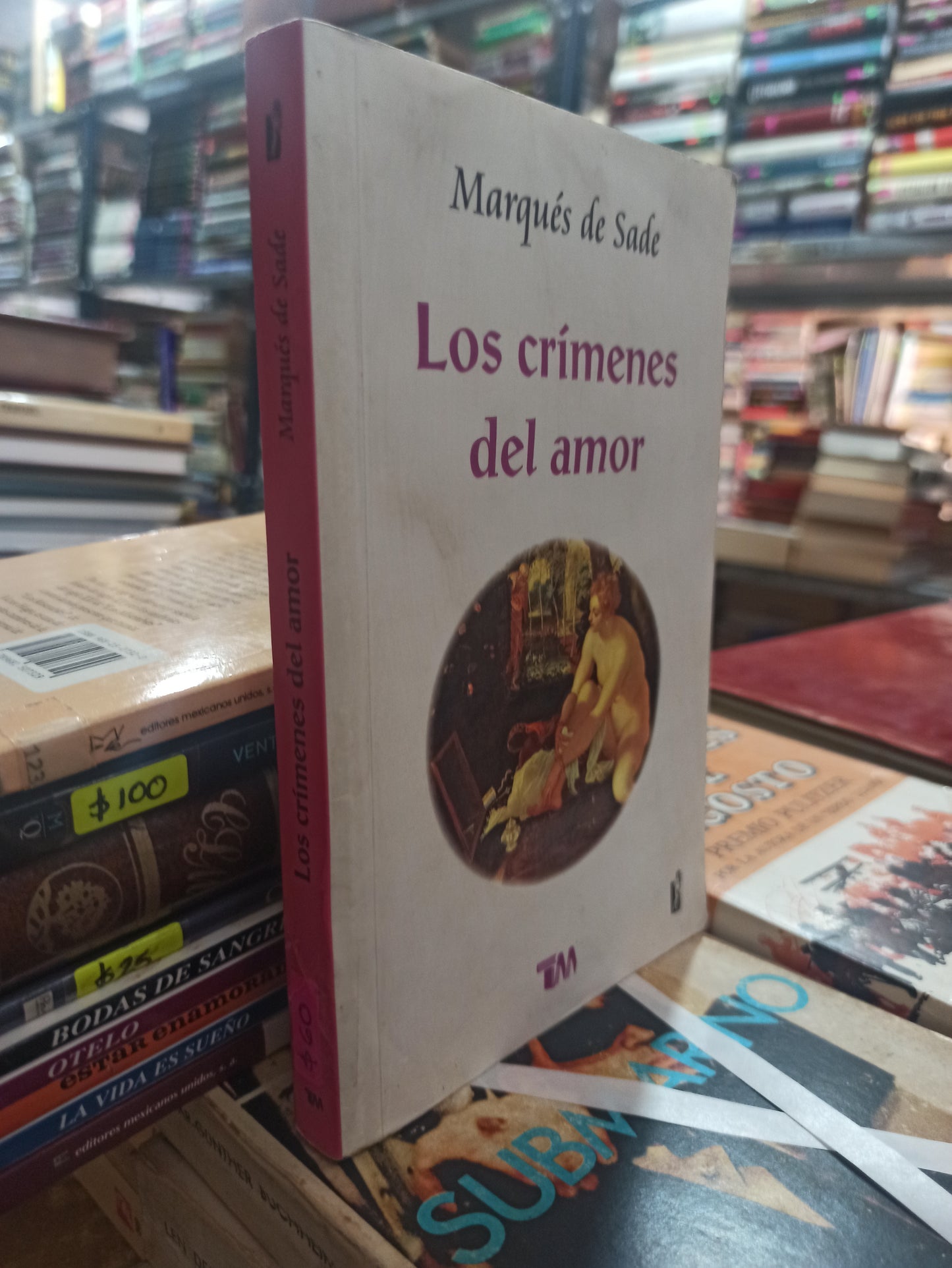 LOS CRIMENES DEL AMOR POR MARQUÉS DE SADE USADO NOVELAS ALDAMA
