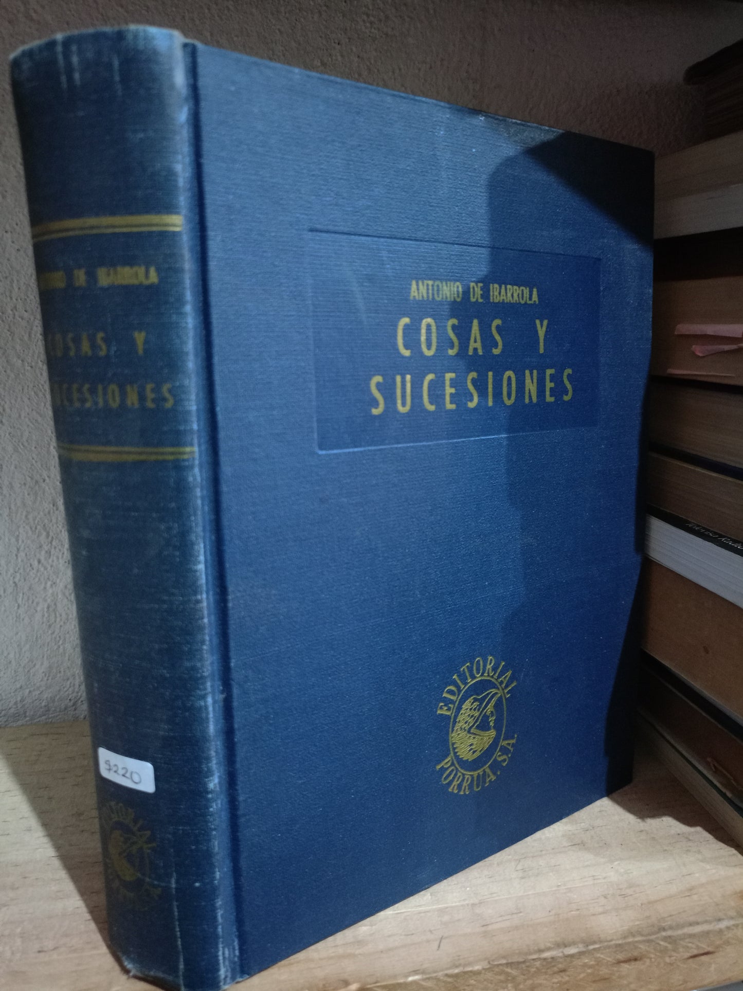 COSAS Y SUCESIONES POR ANTONIO DE IBARROLA USADO DERECHO LITERARIO 305