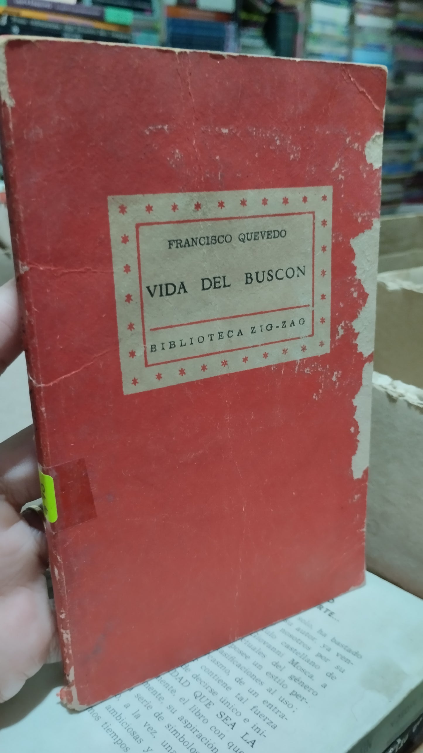 VIDA DEL BUSCON POR FRANCISCO QUEVEDO LIBRO USADO NOVELAS ALDAMA