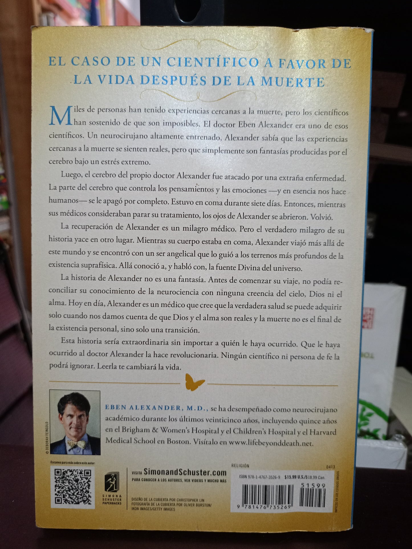 LA PRUEBA DEL CIELO POR EBEN ALEXANDER M.D. USADO SUPERACIÓN PERSONAL LITERARIO 305