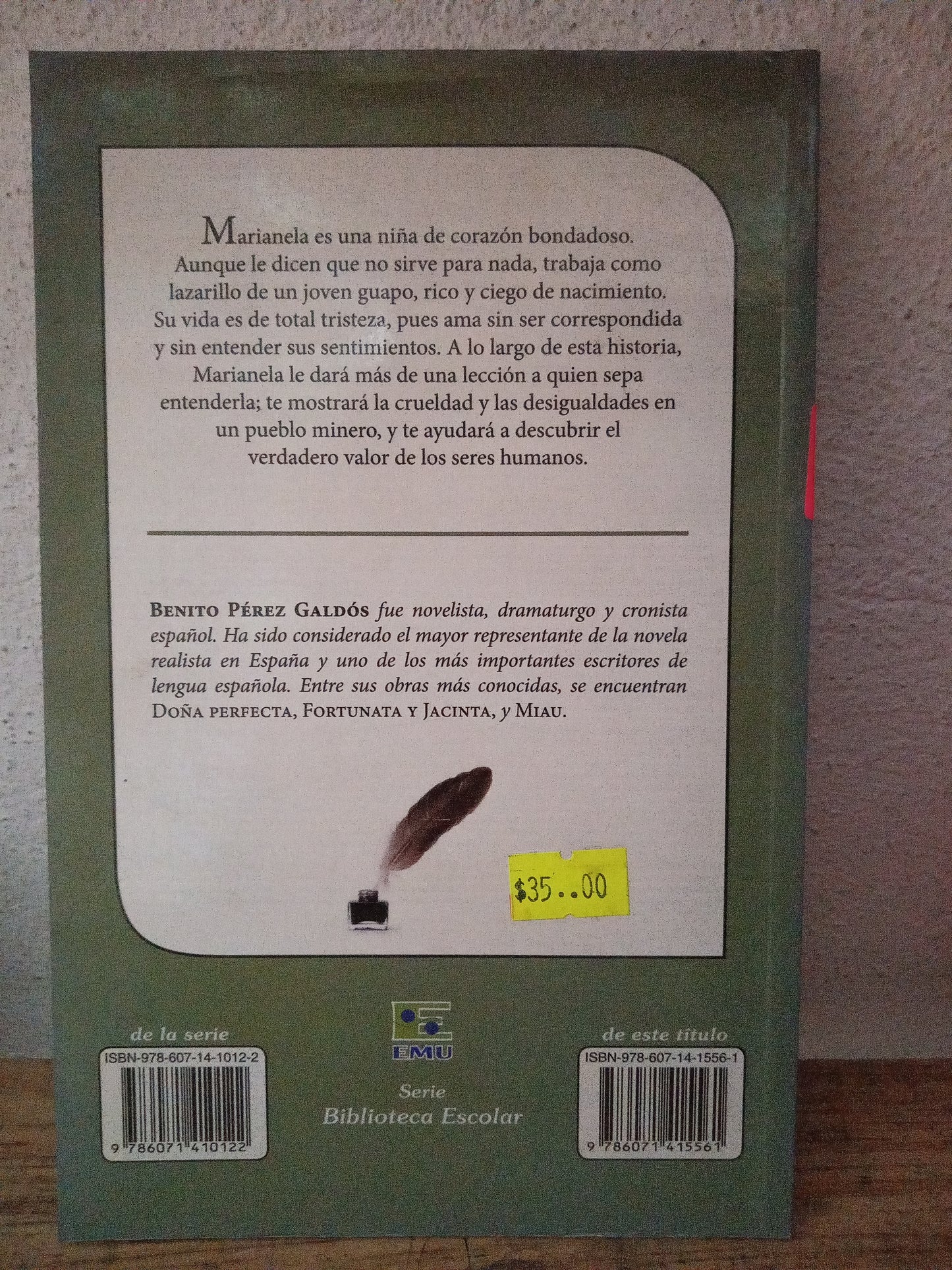 MARIANELA BENITO PÉREZ GALDÓS USADO INFANTIL LITERARIO 305