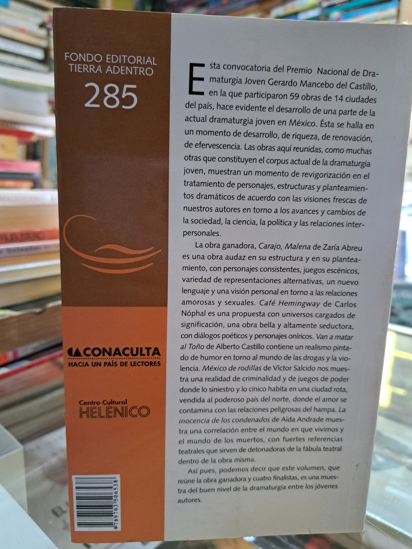 TEATRO DE LA GRUTA IV ABREU FLORES NÓPHAL CASTILLO PÉREZ SALCIDO ROSALES ANDRADE USADO NOVELA JUÁREZ