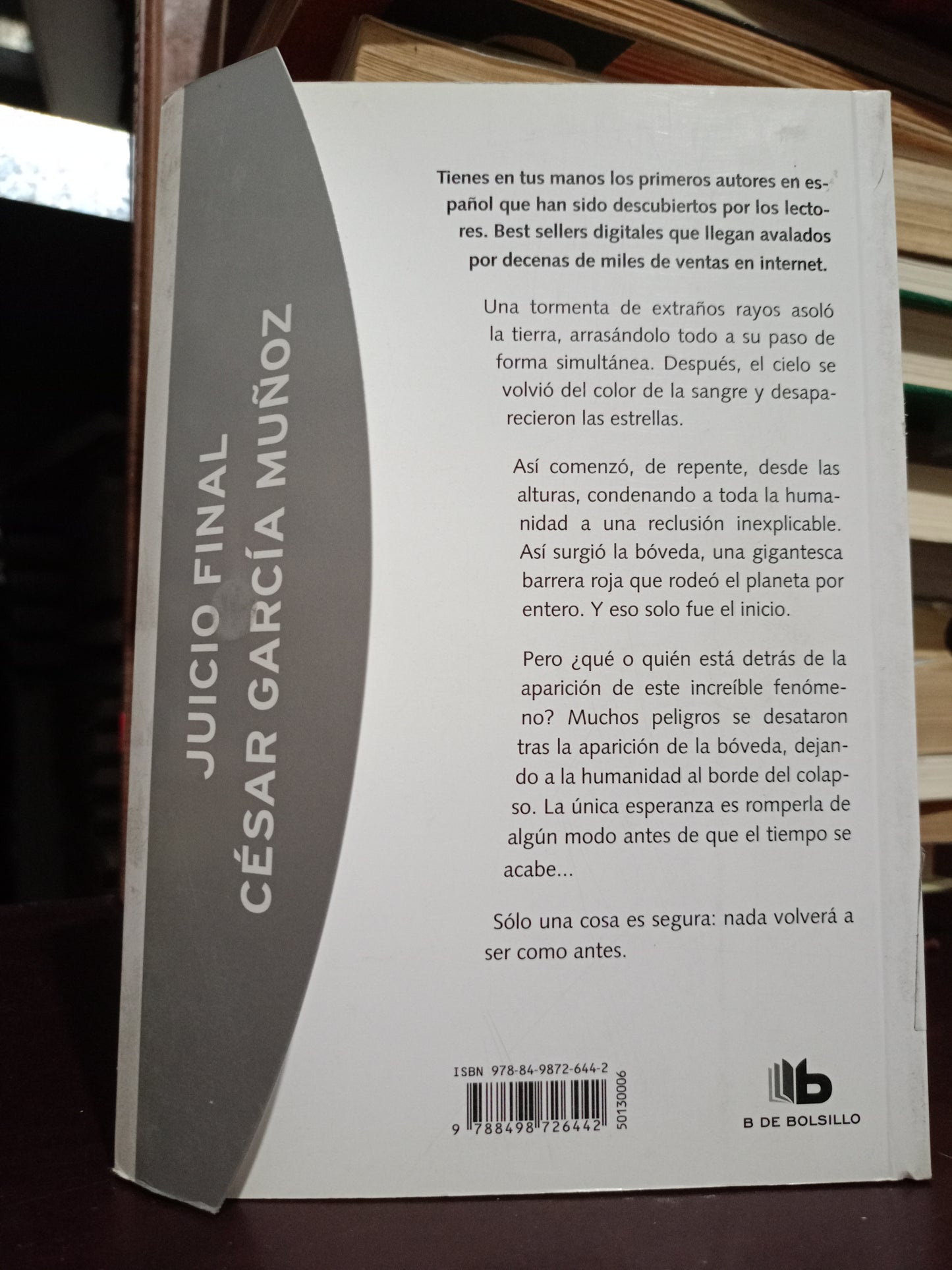 JUICIO FINAL SANGRE EN EL CIELO CÉSAR GARCÍA MUÑOZ USADO NOVELA LITERARIA 305