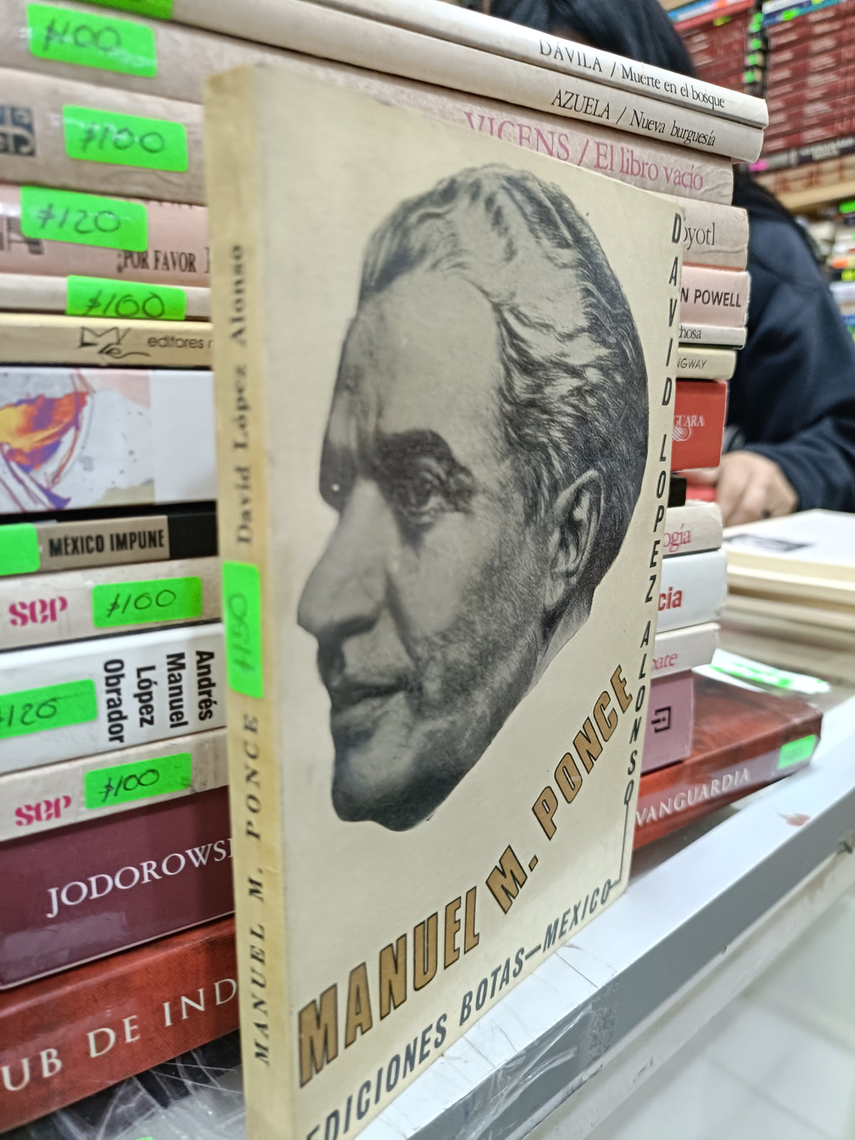 MANUEL M PONCE POR DAVID LOPEZ ALONSO USADO NOVELA JUAREZ 515