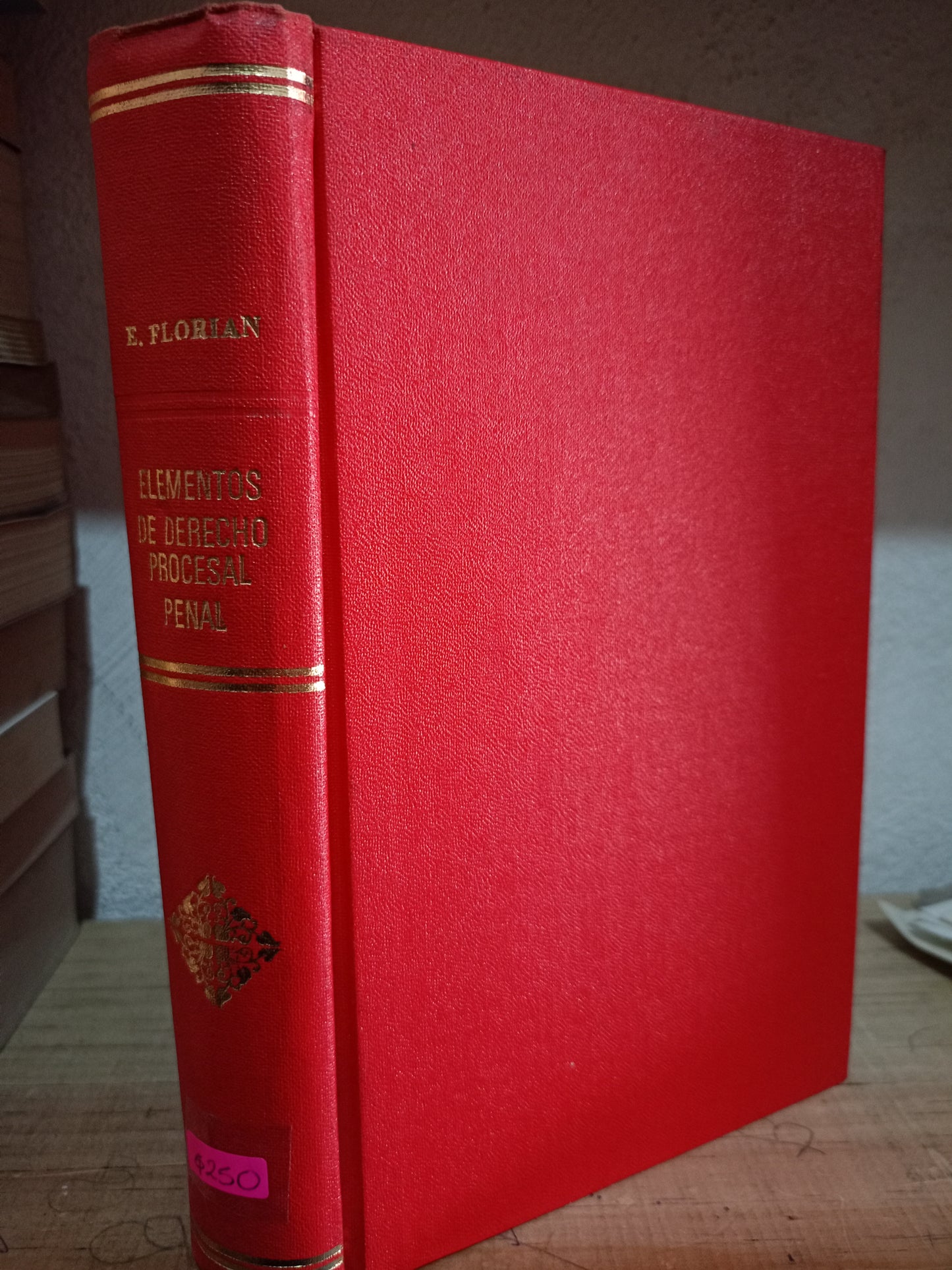 ELEMENTOS DE DERECHO PROCESAL PENAL POR EUGENIO FLORIAN USADO DERECHO LITERARIO 305