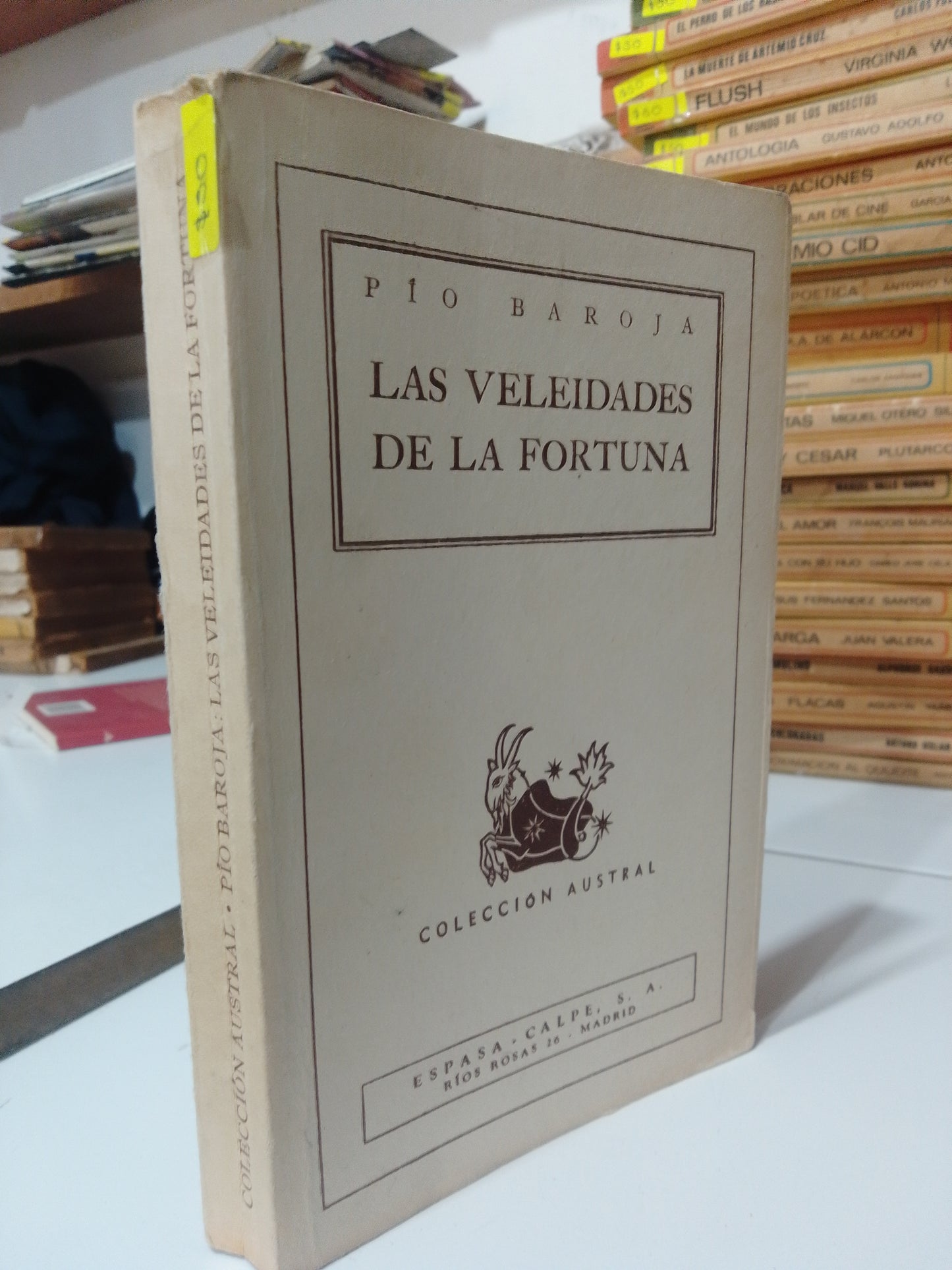 LAS VELEIDADES DE LA FORTUNA POR PIO BAROJA USADO NOVELA JUAREZ