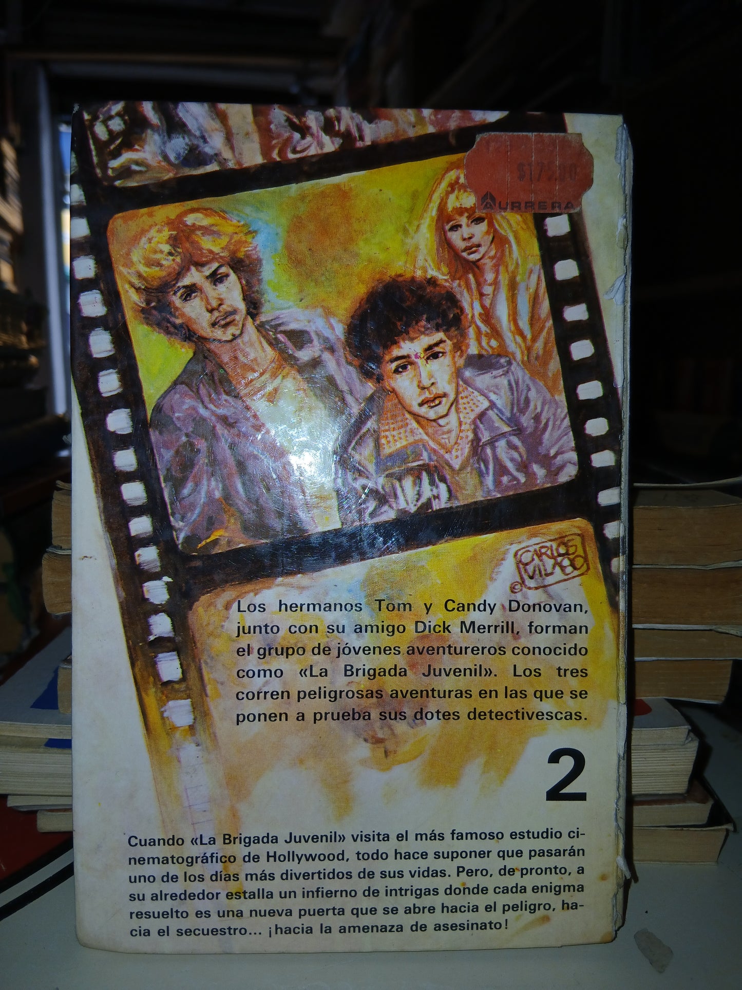 LA BRIGADA JUVENIL: EL ENIGMA DE LA ESTRELLA DE HOLLYWOOD POR JONATHAN GIBB USADO NOVELA LITERARIO 207