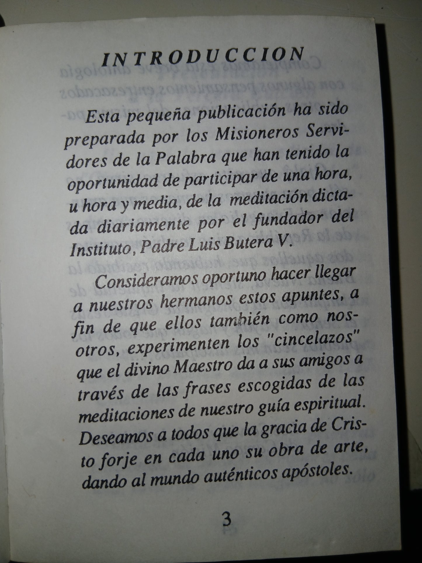 CINCELAZOS PARA FORJAR APÓSTOLES POR LUIS BUTERA V. USADO RELIGIÓN LITERARIO 207