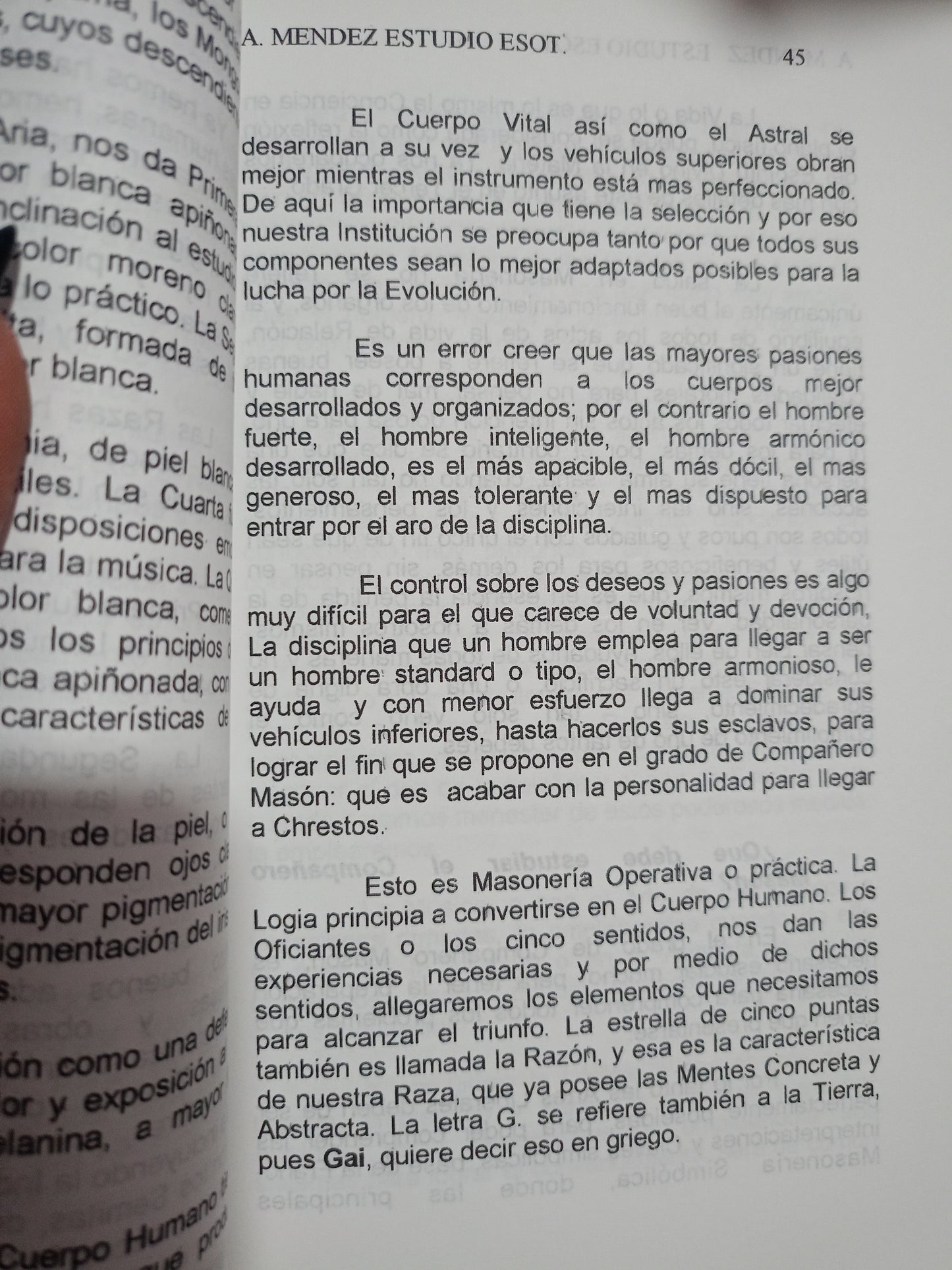 ESTUDIO ESOTÉRICO DE FRANCMASONERÍA SIMBÓLICA POR ARTURO MÉNDEZ USADO MASONERÍA ALDAMA