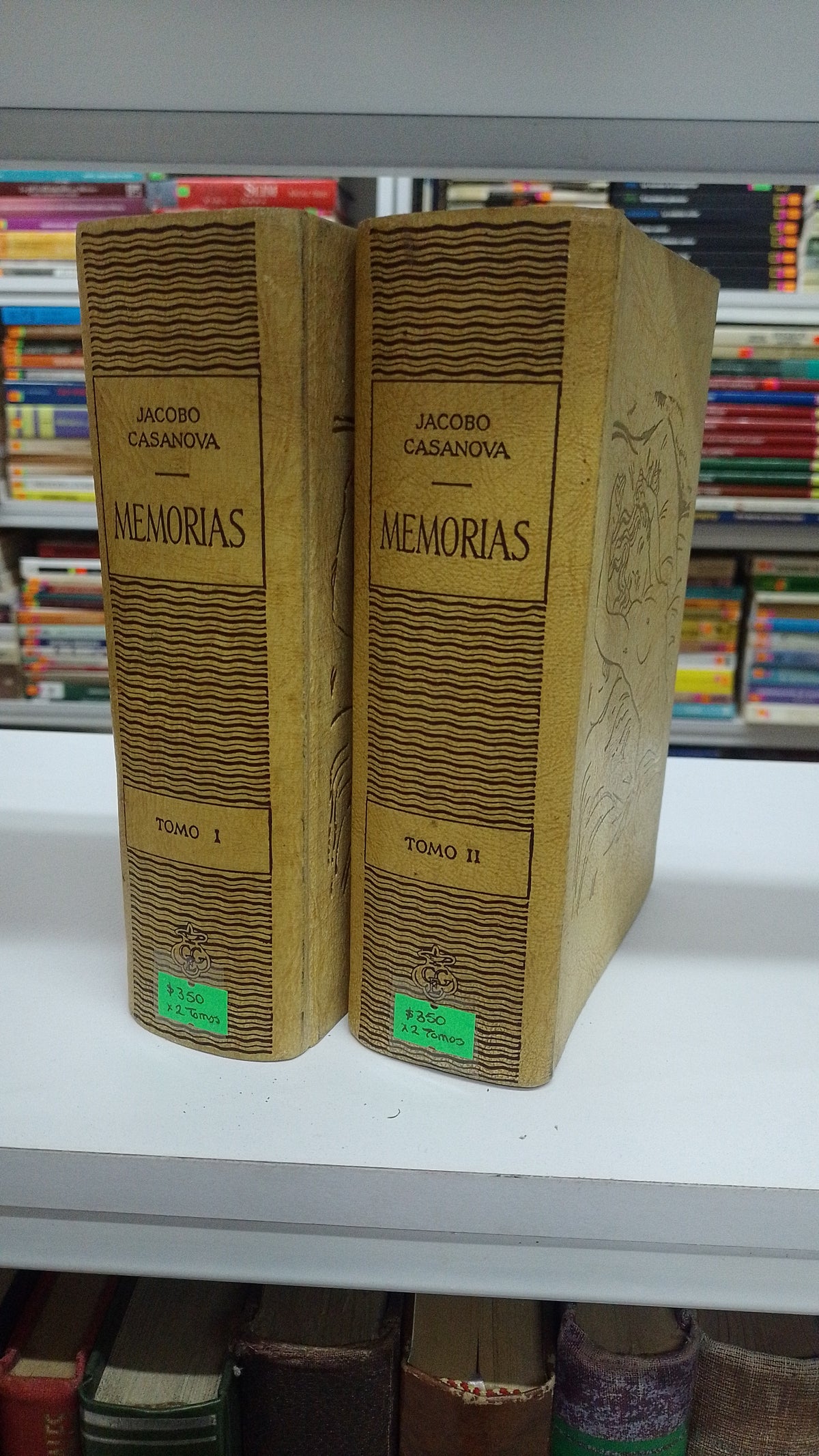 MEMORIAS POR JACOBO CASANOVA 2 TOMOS X $350 USADO NOVELA JUAREZ 515