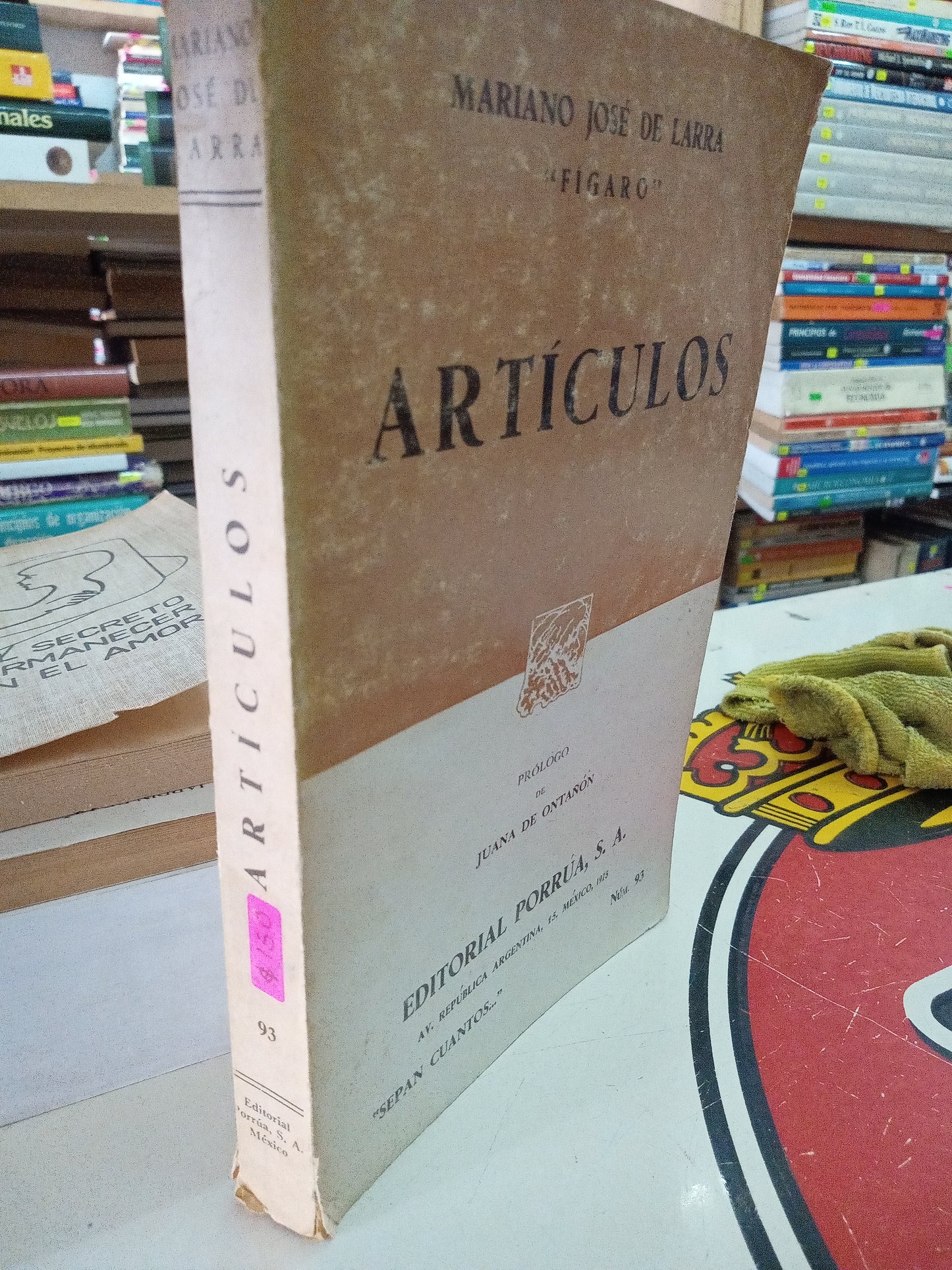 ARTICULOS POR MARIANO JOSE DE LARRA USADO NOVELA LITERARIO 207