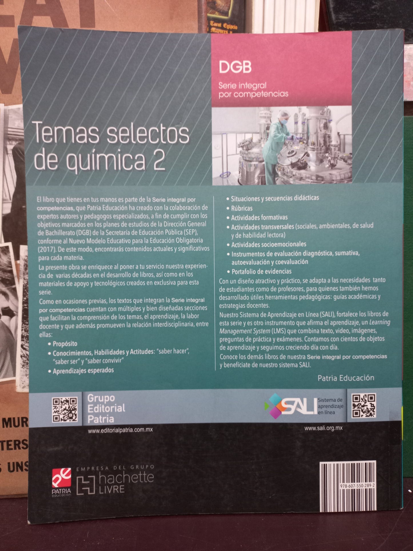 TEMAS SELECTOS DE QUÍMICA 2 POR VÍCTOR MANUEL RAMÍREZ REGALADO USADO QUÍMICA LITERARIO 305