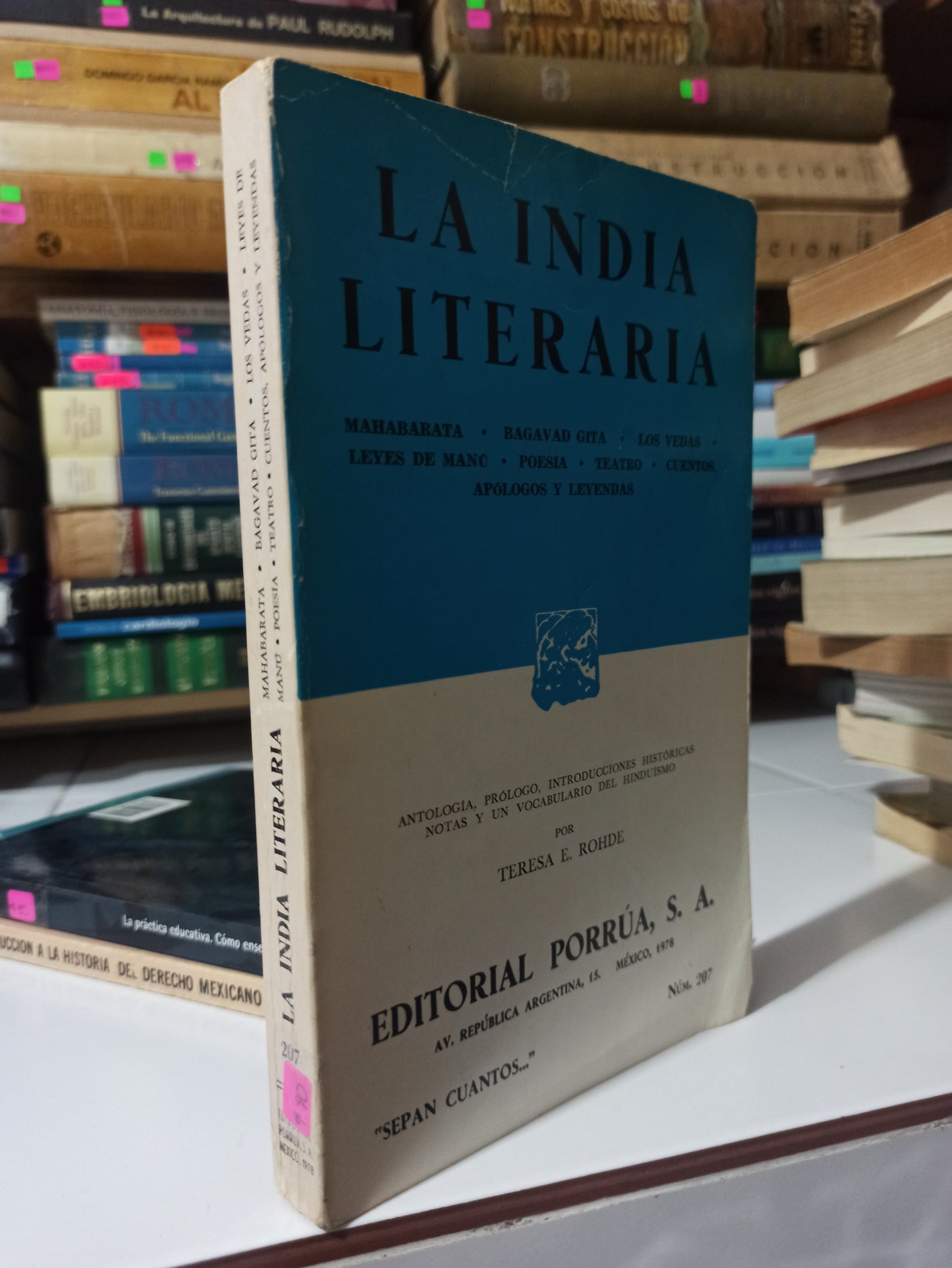 LA INDIA LITERARIA POR TERESA E. ROHDE USADO NOVELAS JUÁREZ