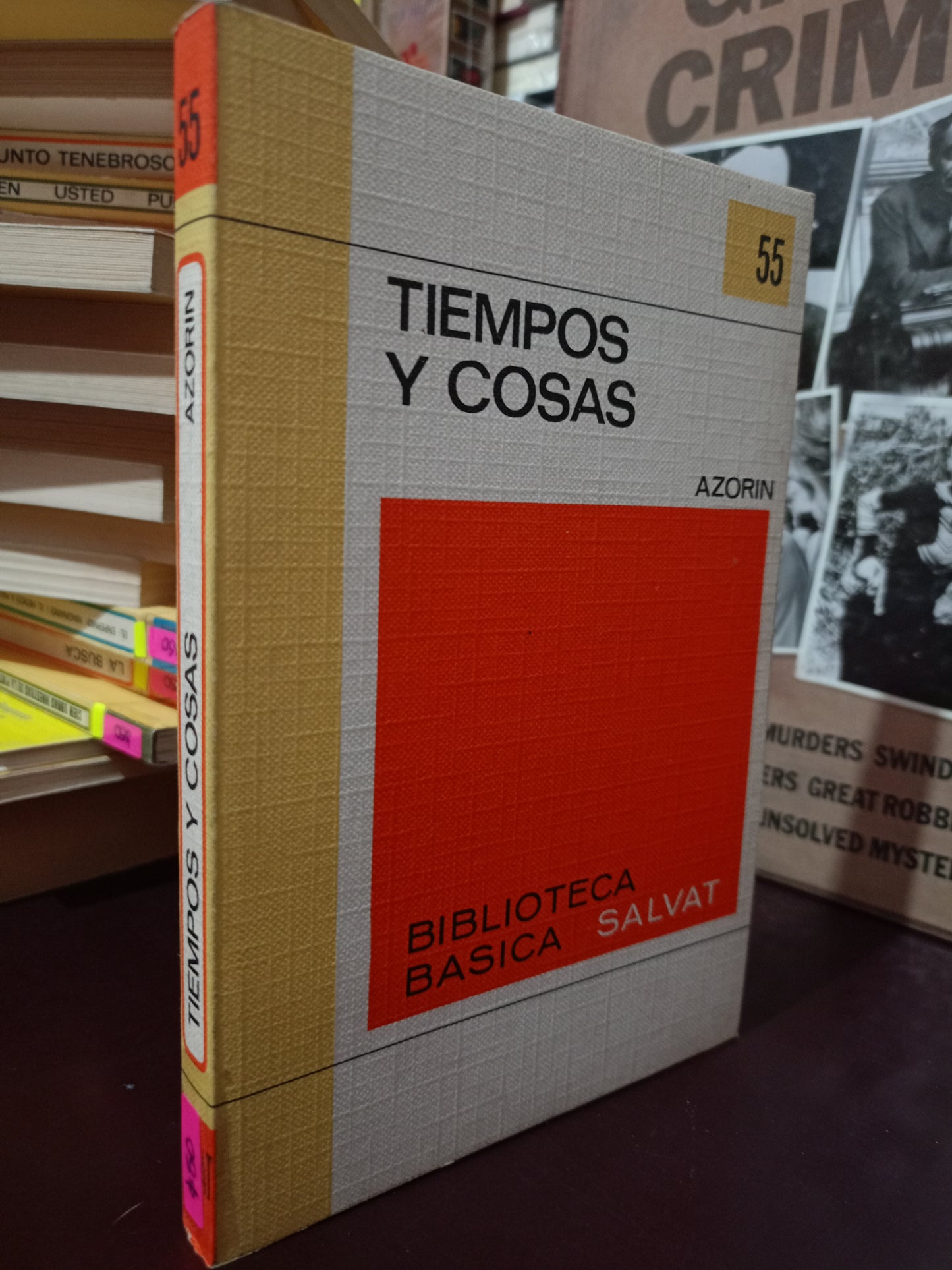 TIEMPOS Y COSAS AZORIN USADO NOVELA LITERARIO 305