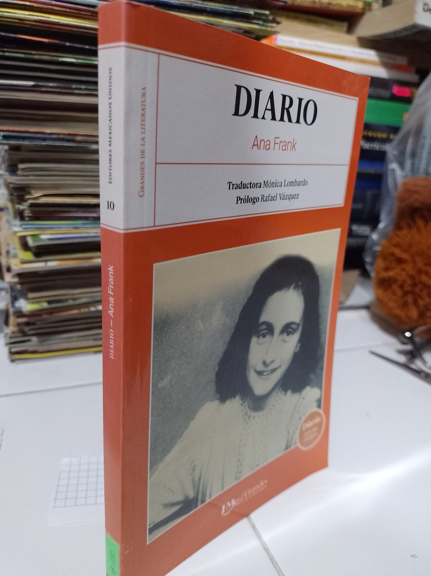 DIARIO ANA FRANK POR MONICA LOMBARDO USADO NOVELA JUAREZ 507