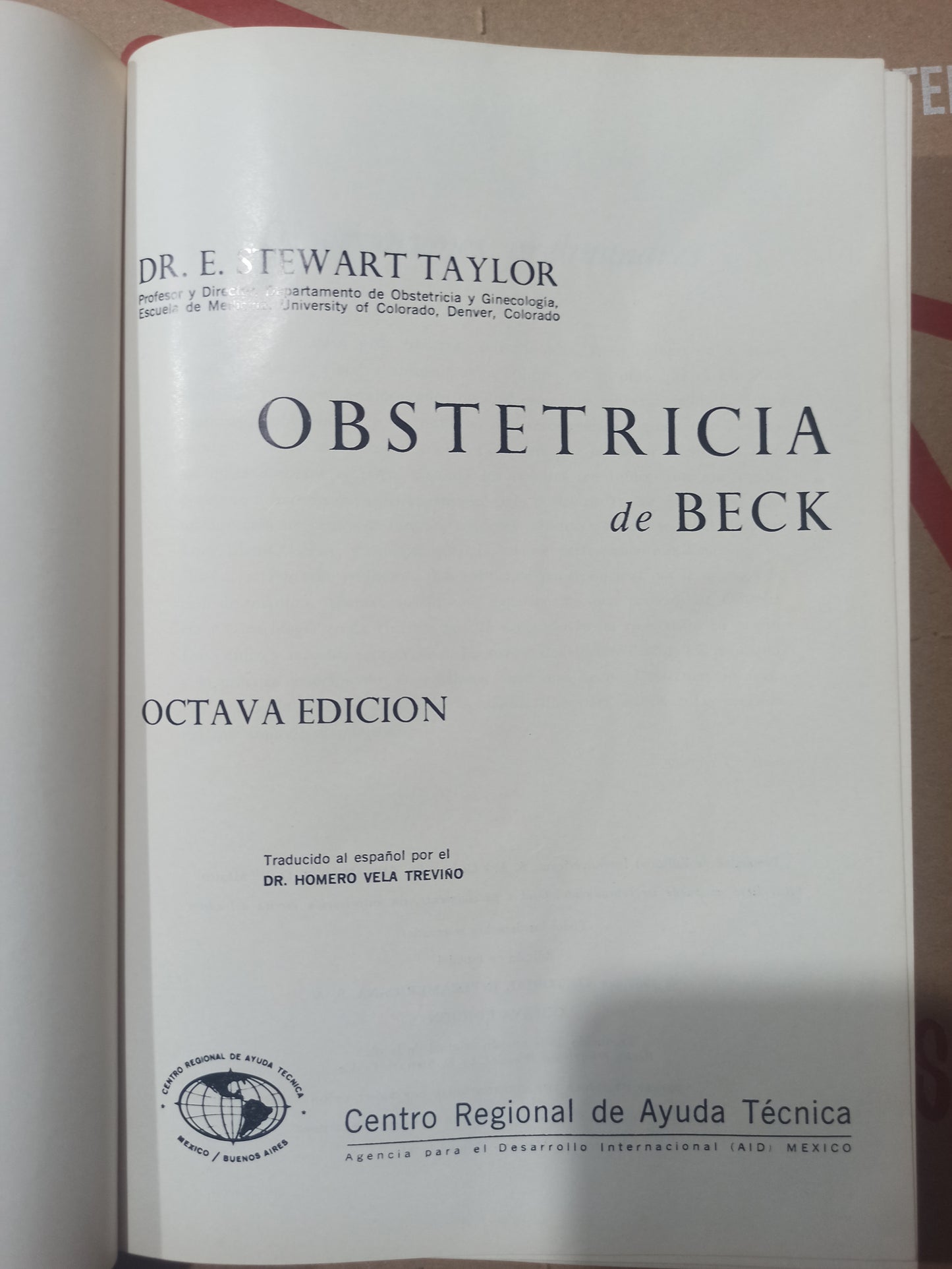 OBSTETRICIA DE BECK POR E. STEWART TAYLOR USADO SALUD JUÁREZ