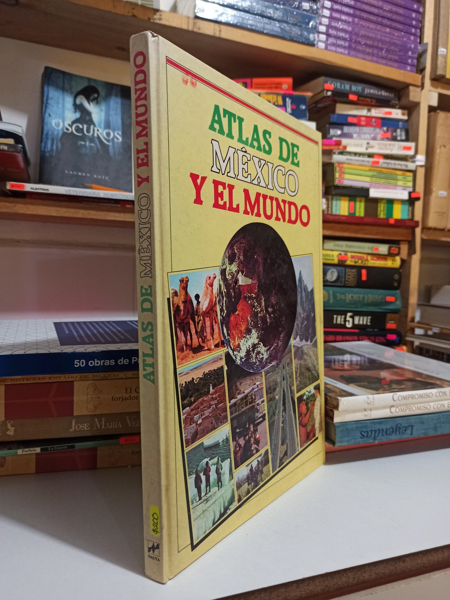 ATLAS DE MEXICO Y EL MUNDO POR EDITORIAL NAUTA USADO HISTORIA JUÁREZ
