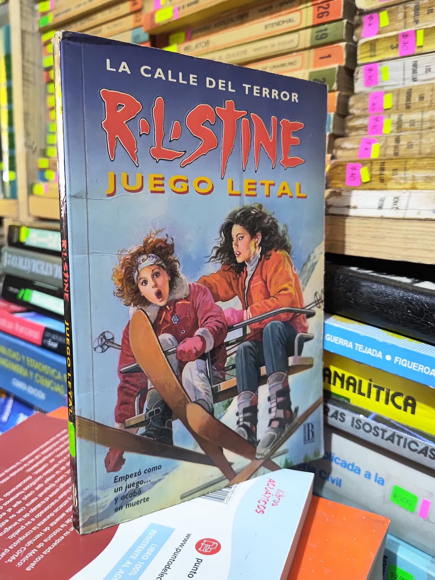LA CALLE DEL TERROR JUEGO LETAL POR R. L. STINE USADO NOVELAS JUAREZ 507