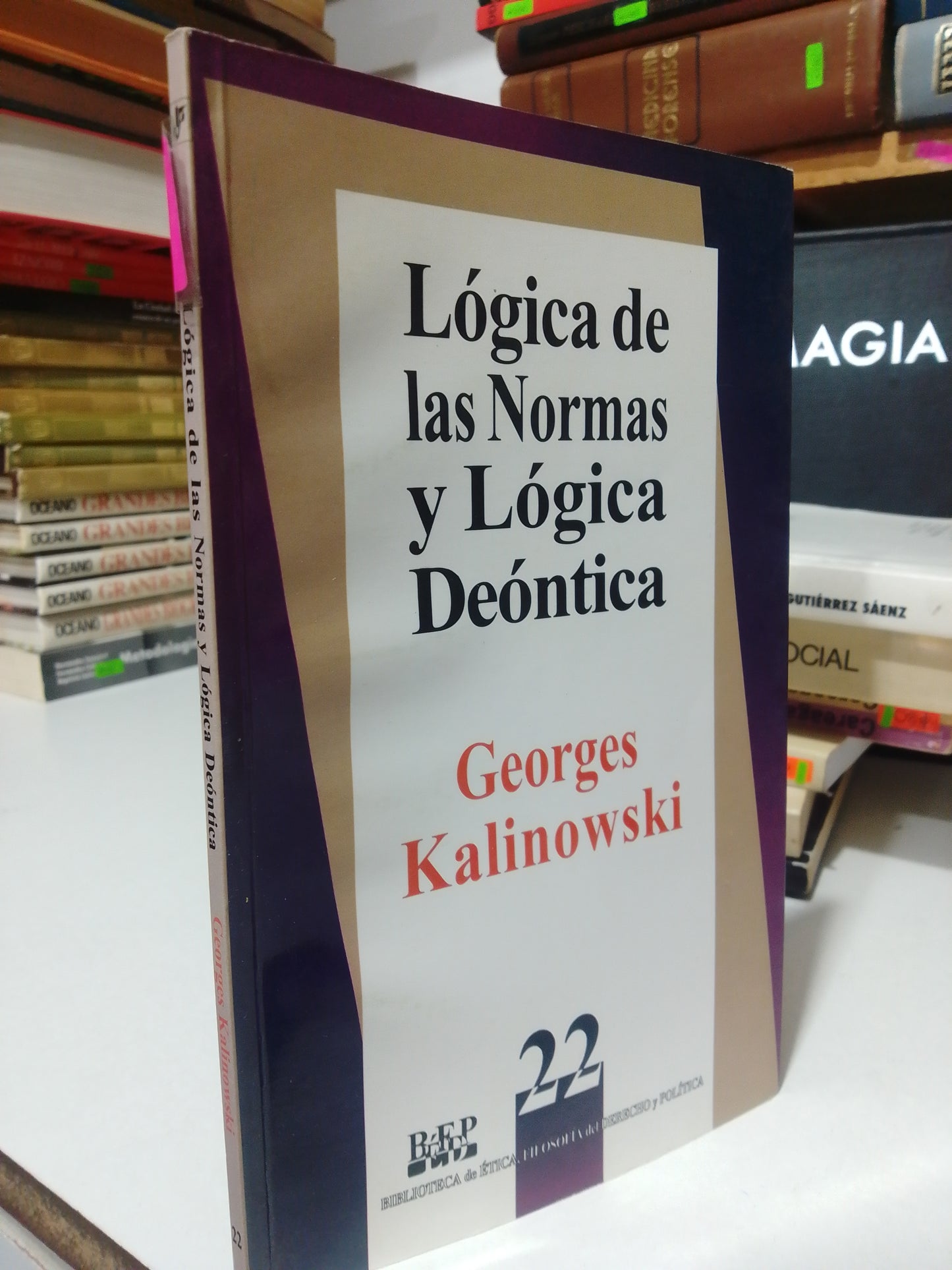 LOGICA DE LAS NORMAS Y LOGICA DEONTICA POR GEORGES KALINOWSKI USADO FILOSOFIA JUAREZ