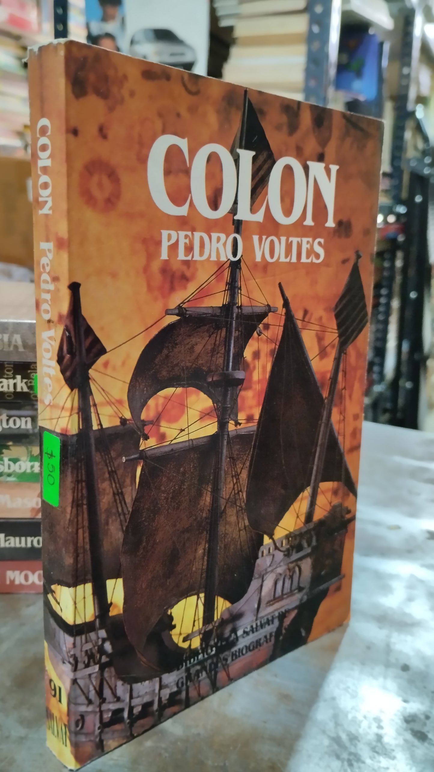 COLON POR PEDRO VOLTES LIBRO USADO HISTORIA ALDAMA