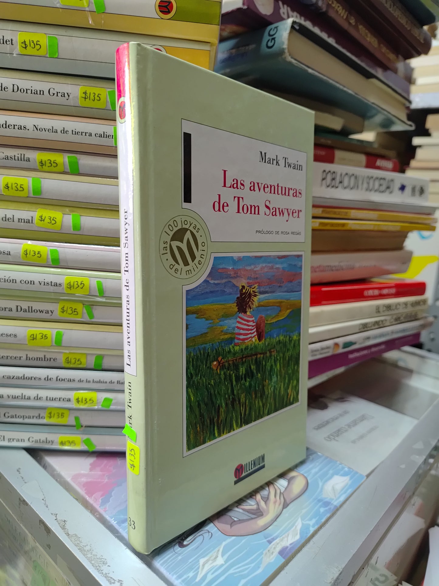 LAS AVENTURAS DE TOM SAWYER POR MARK TWAIN USADO NOVELAS JUAREZ 515