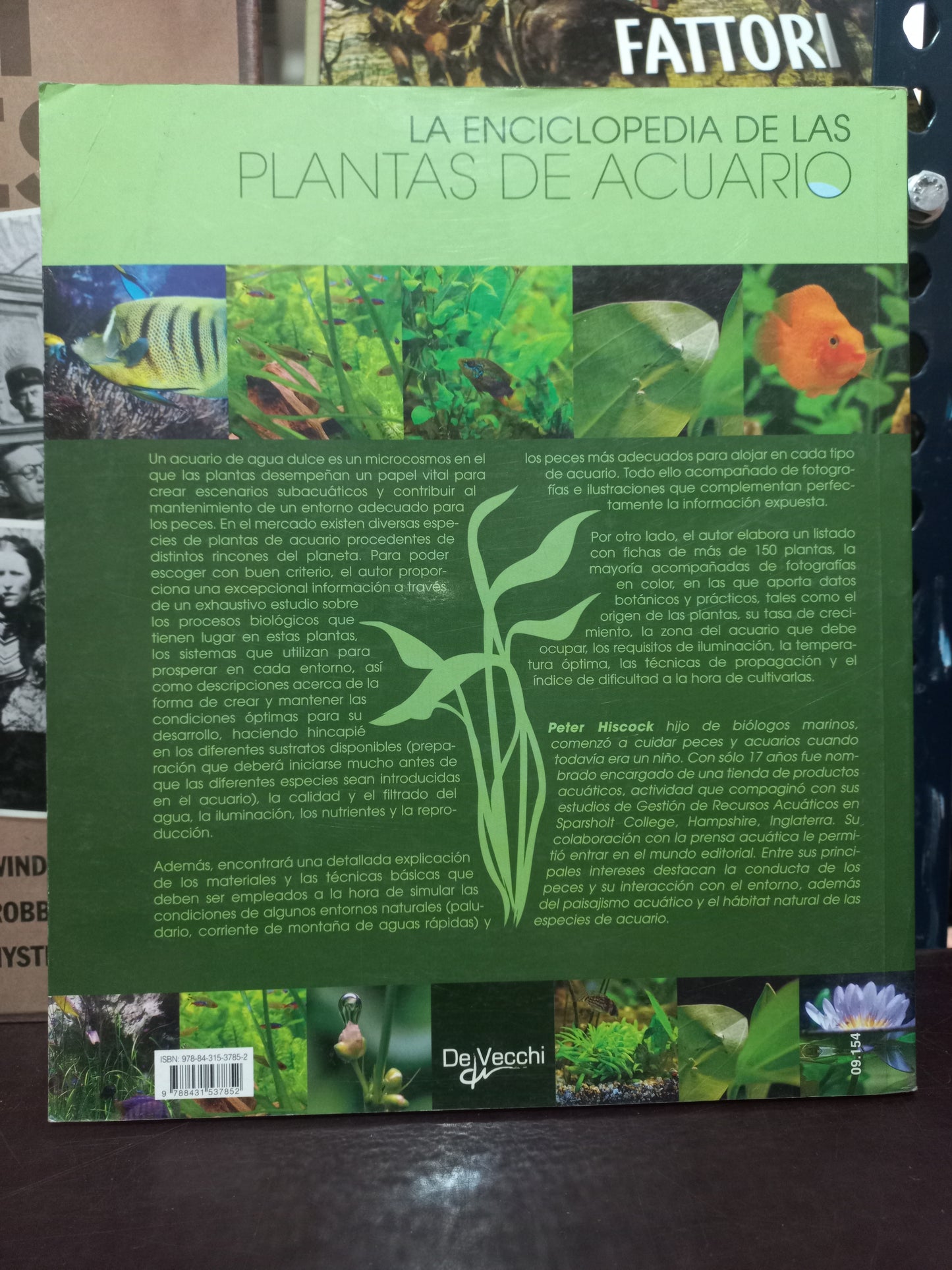 ENCICLOPEDIA DE LAS PLANTAS DE ACUARIO POR PETER HISCOCK USADO BIOLOGÍA LITERARIO 305