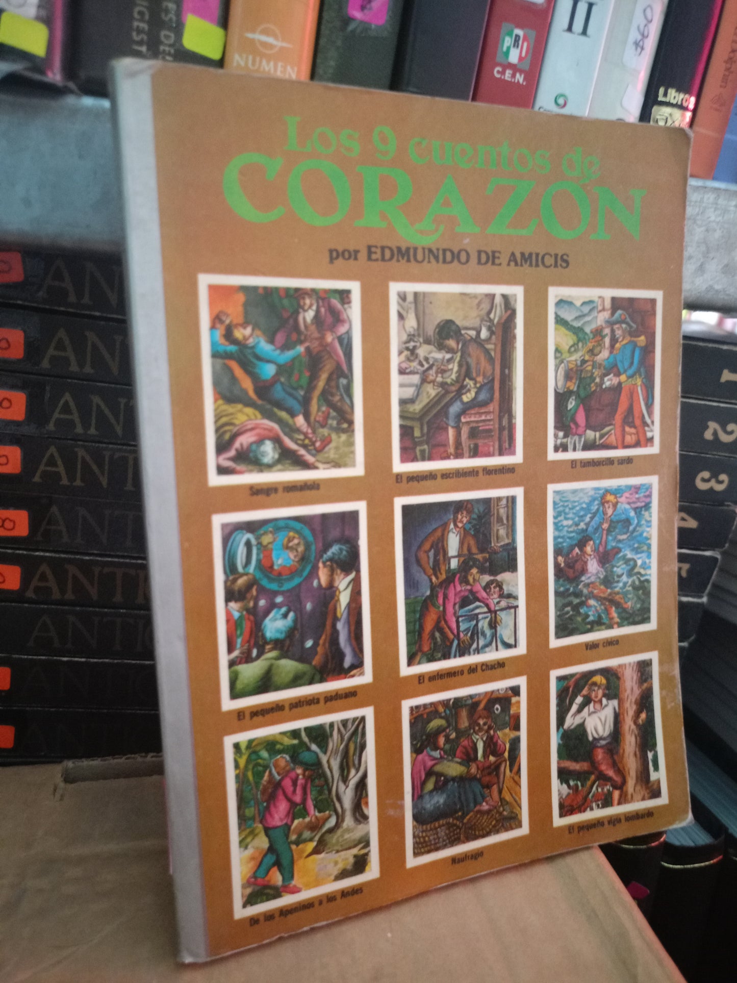 LOS 9 CUENTOS DE CORAZÓN POR EDMUNDO DE AMICIS USADO NOVELA LITERARIO 305
