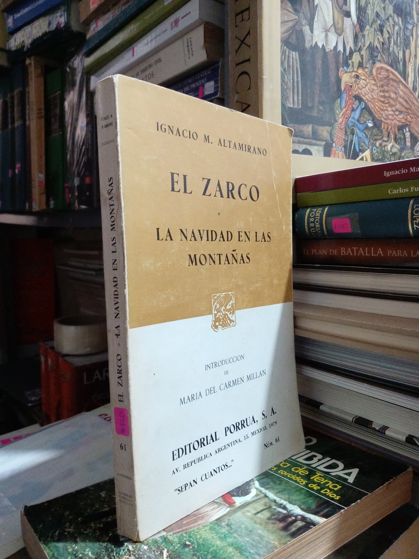 EL ZARCO LA NAVIDAD EN LAS MONTAÑAS POR IGNACIO M ALTAMIRANO USADO NOVELA JUAREZ