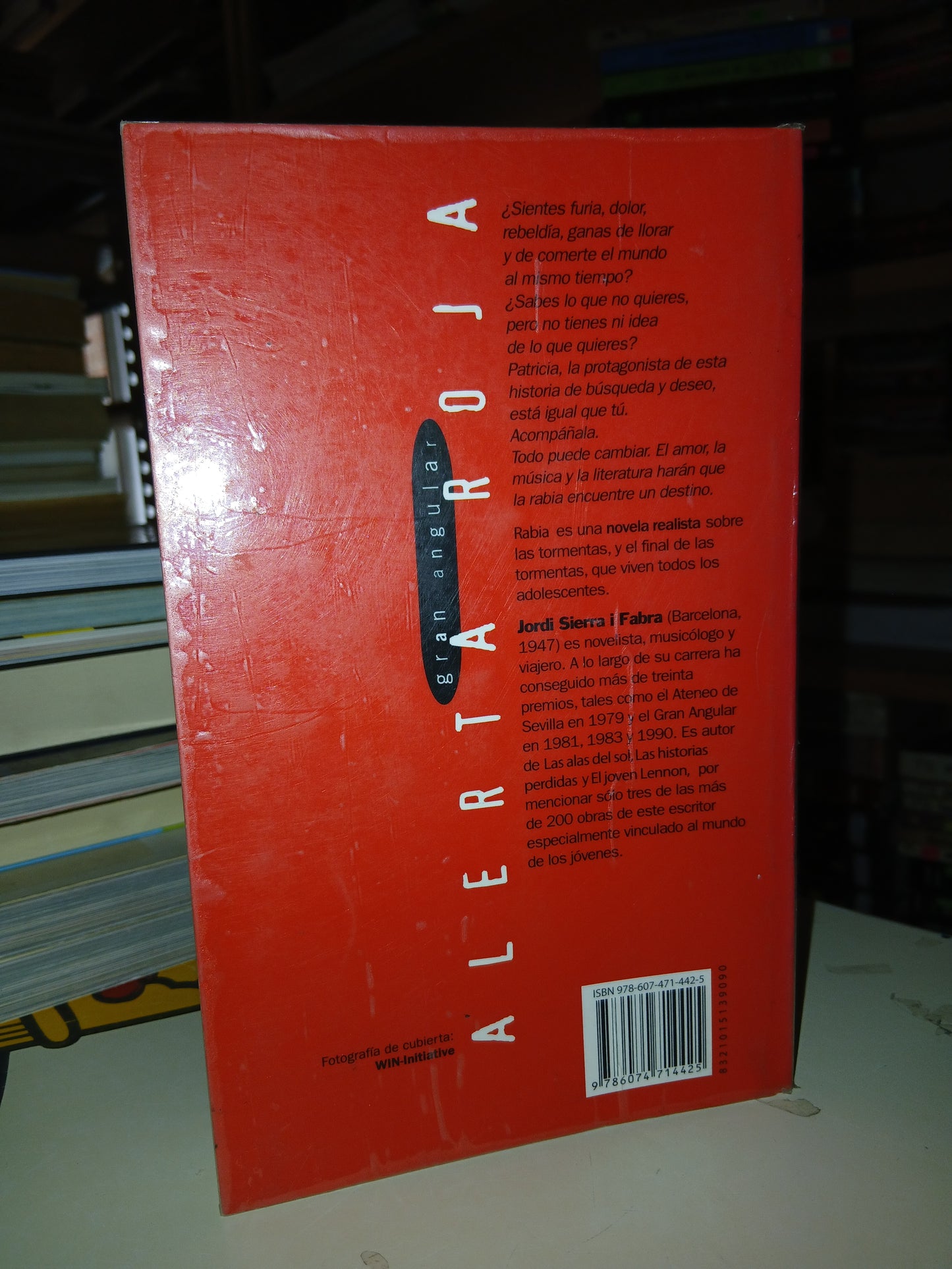 RABIA POR JORDI SIERRA I FABRA USADO NOVELA LITERARIO 207