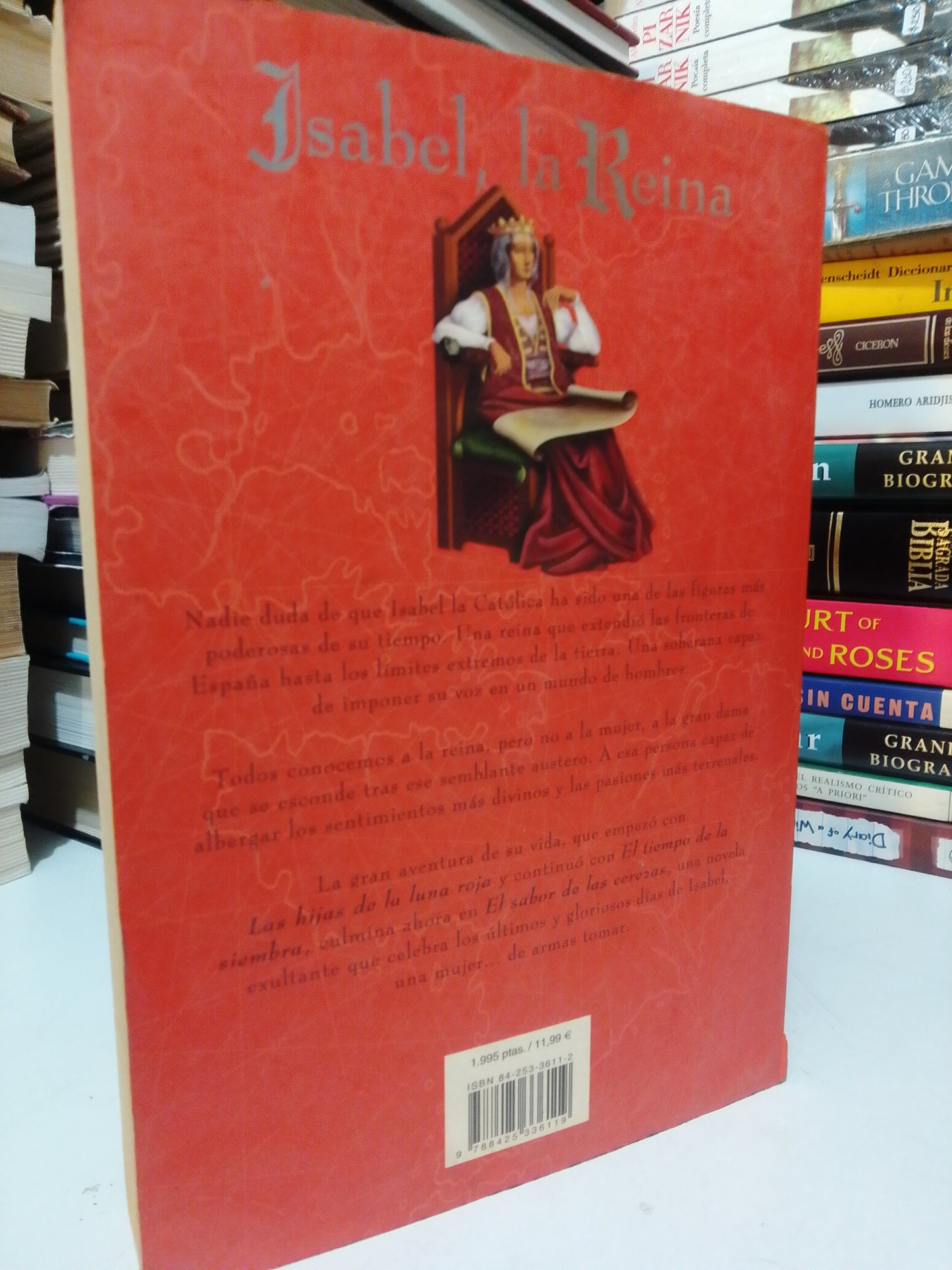 ISABEL LA REINA EL SABOR DE LAS CEREZAS POR ÁNGELES DE IRISARRI USADO NOVELA JUÁREZ