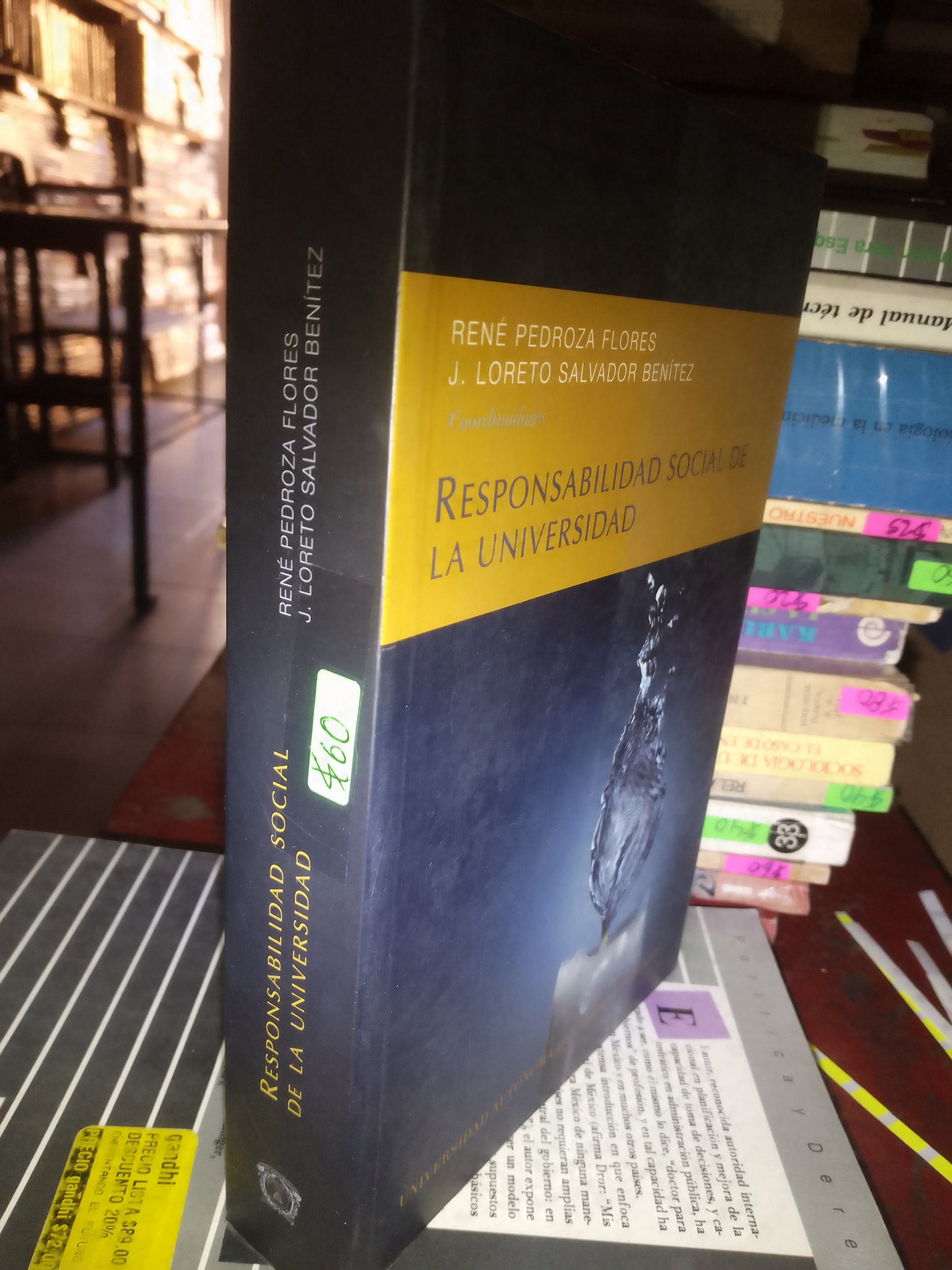 RESPONSABILIDAD SOCIAL DE LA UNIVERSIDAD POR RENE PEDROZA FLORES USADO SOCIOLOGÍA LITERARIO 207